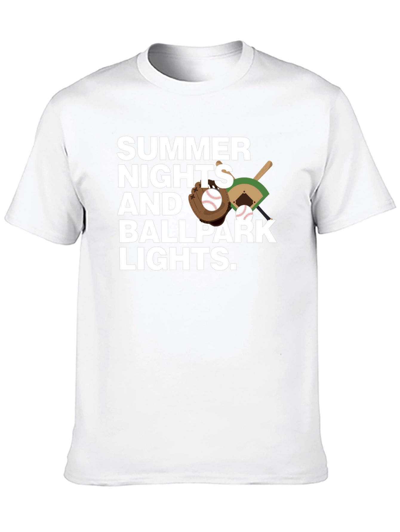 Summer Nights Ballpark Lights T-Shirt