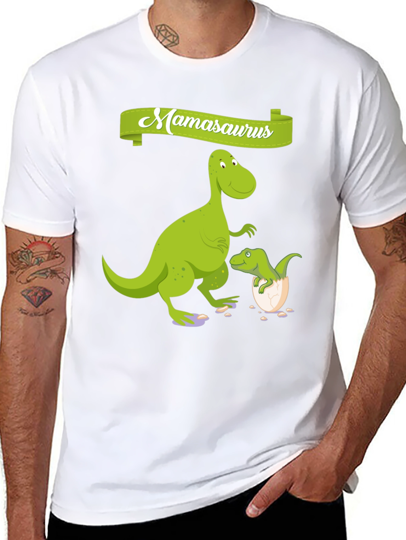 Mamasaurus Dinosaur Graphic T-Shirt
