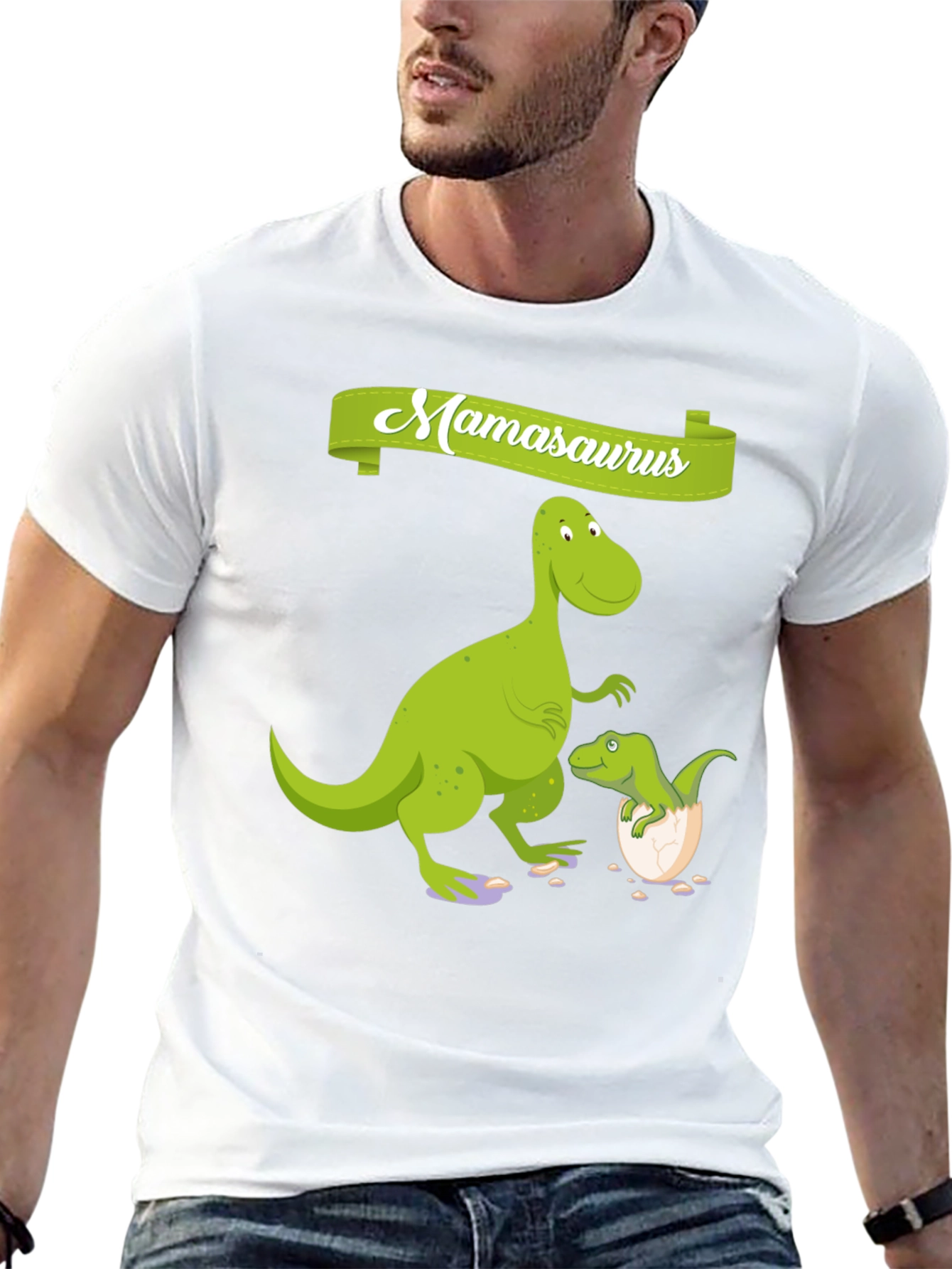 Mamasaurus Dinosaur Graphic T-Shirt