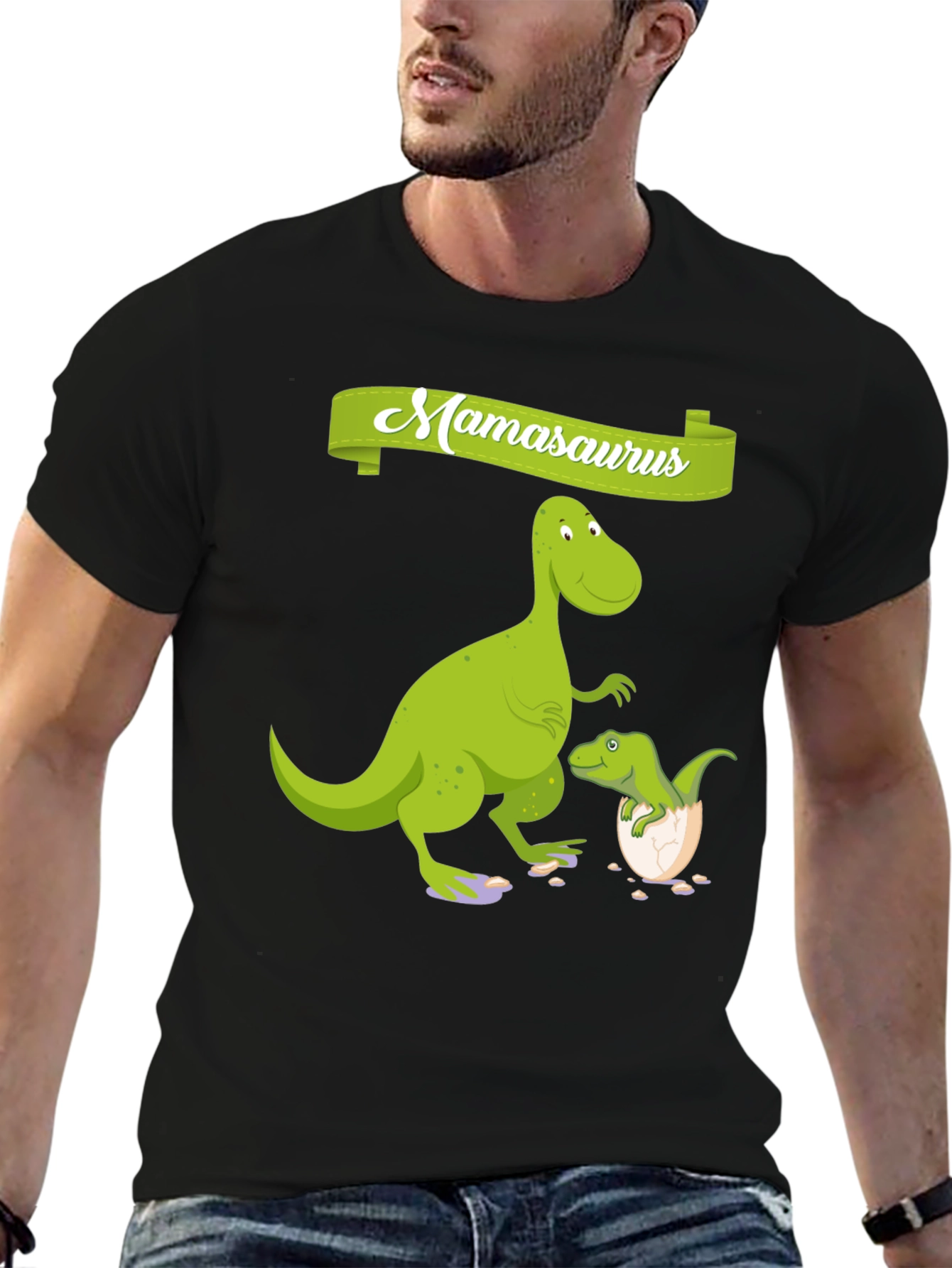 Mamasaurus Dinosaur Graphic T-Shirt
