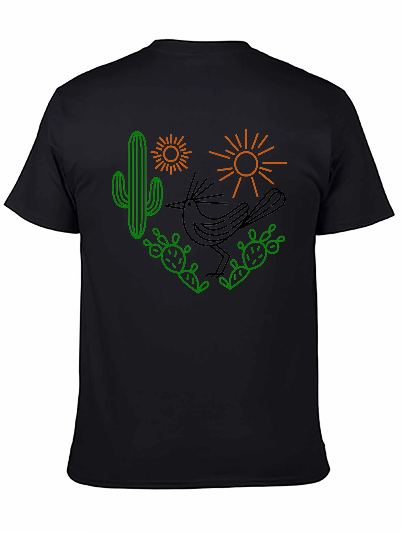 Desert Graphic Tee - Roadrunner Cactus Sun Shirt