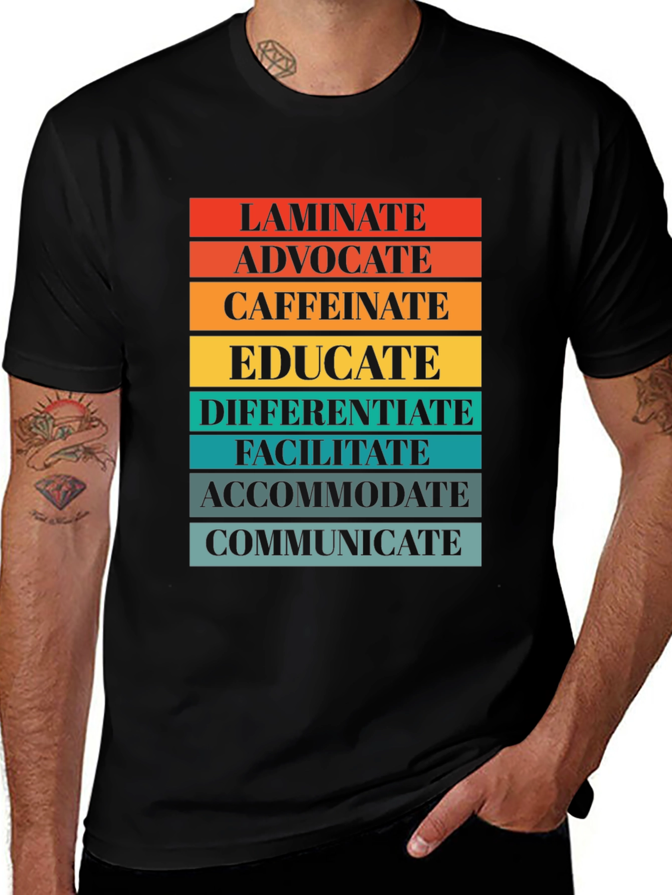 Laminate Advocate Teacher Job T-Shirt