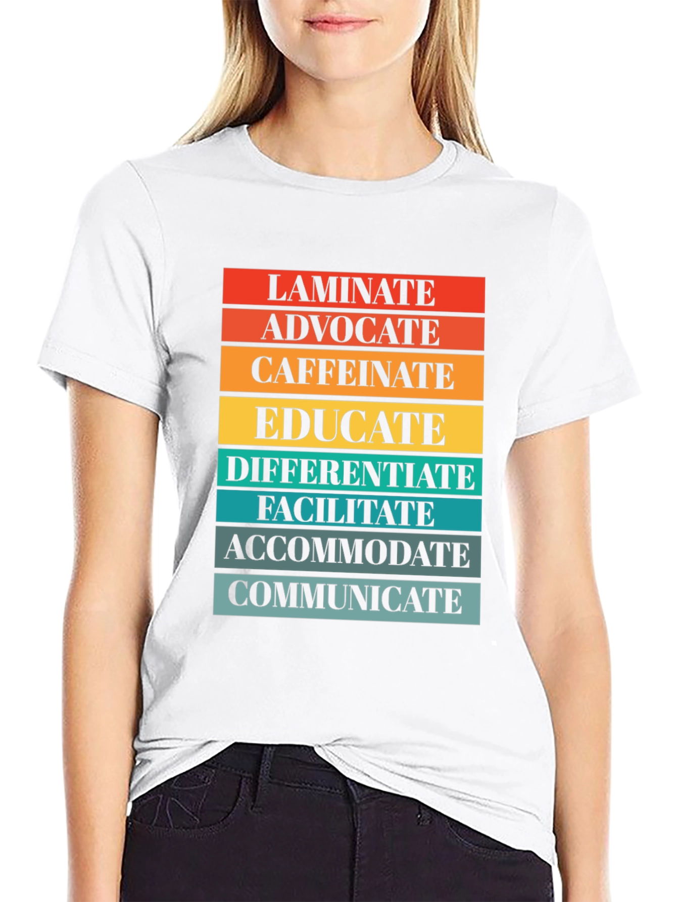 Laminate Advocate Teacher Job T-Shirt
