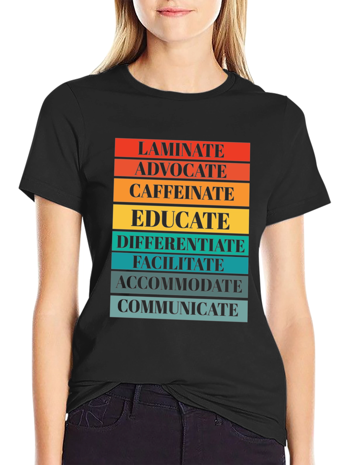 Laminate Advocate Teacher Job T-Shirt