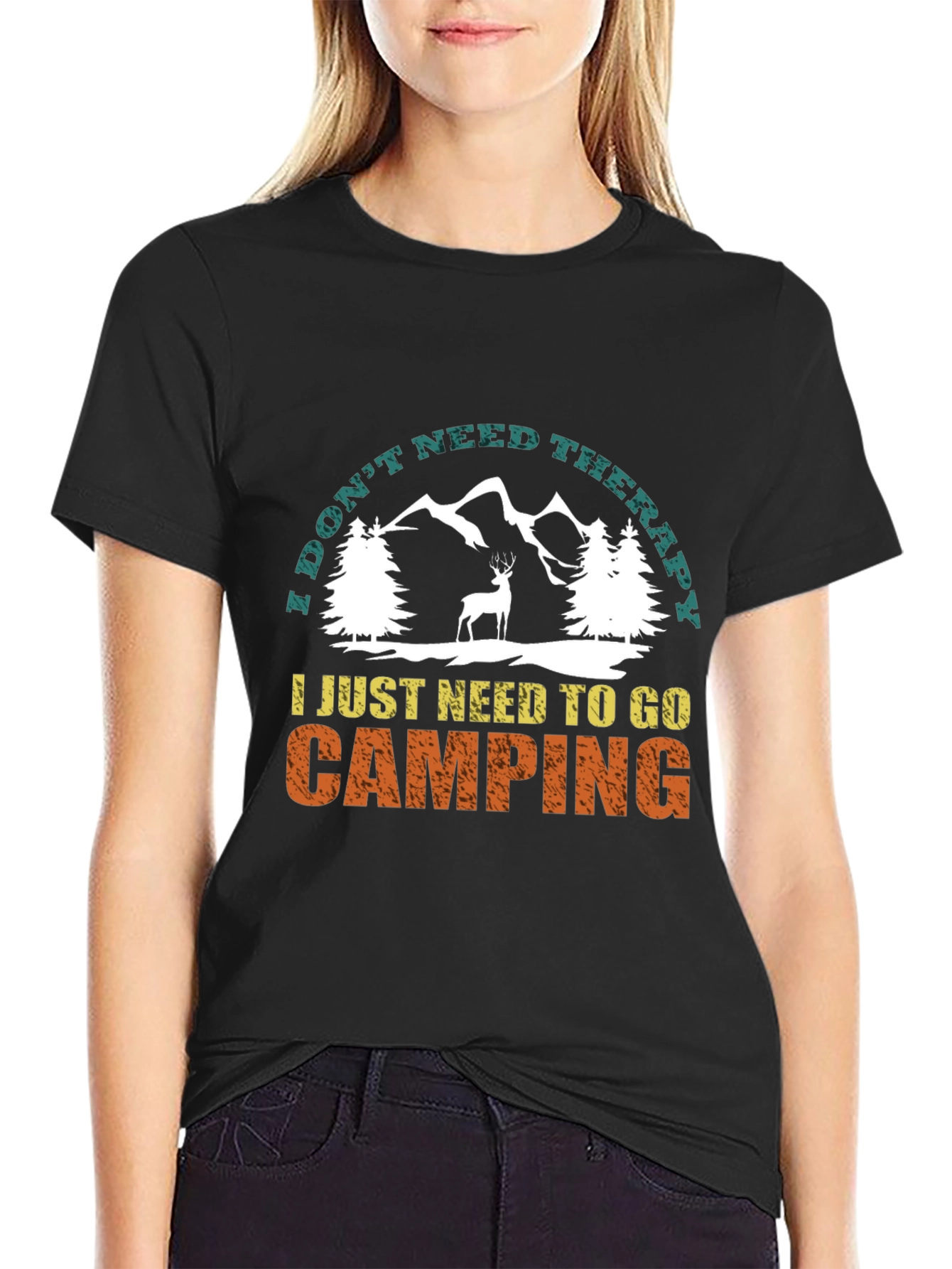 Camping Therapy T-Shirt Nature Lover Tee