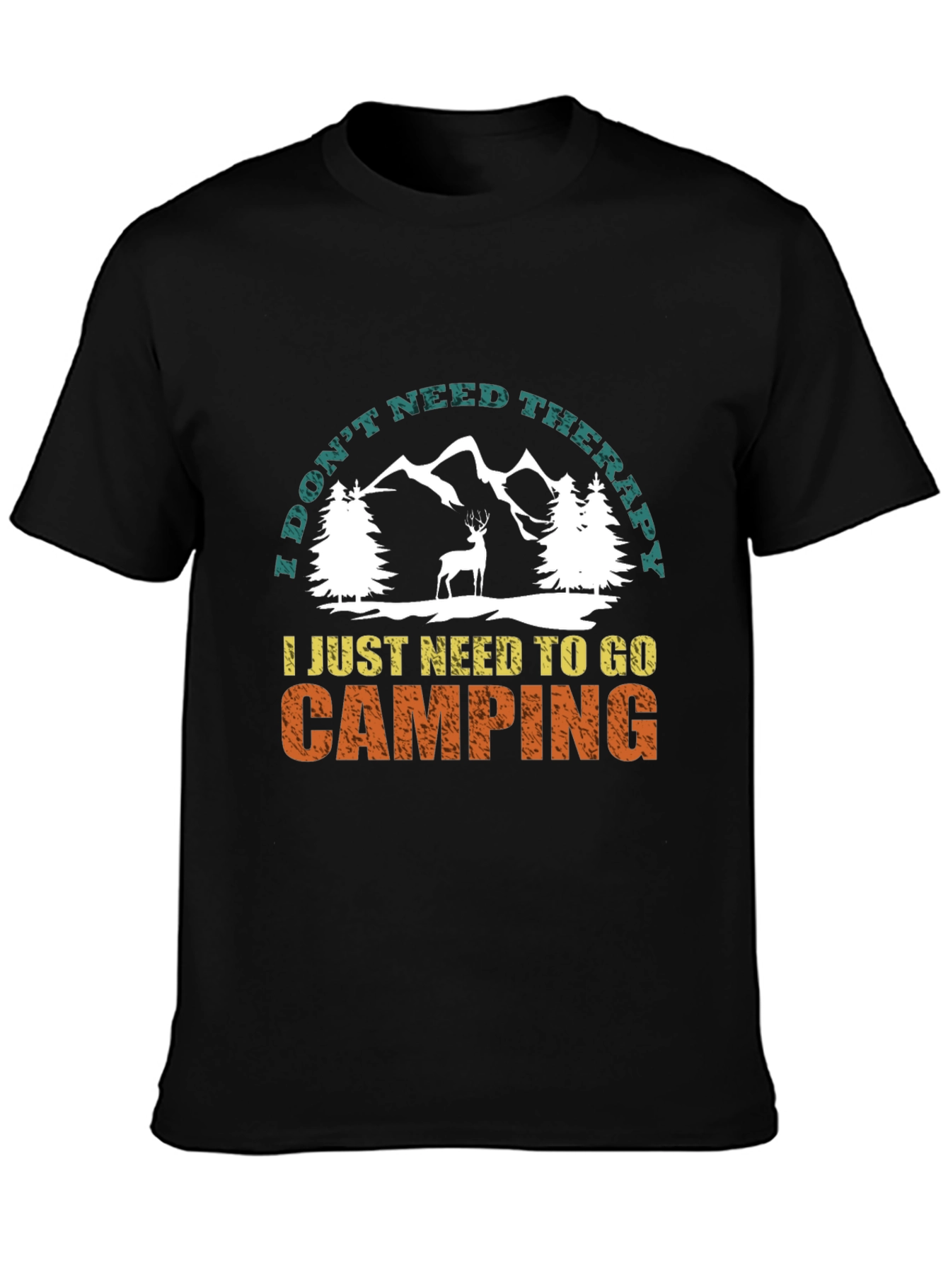 Camping Therapy T-Shirt Nature Lover Tee