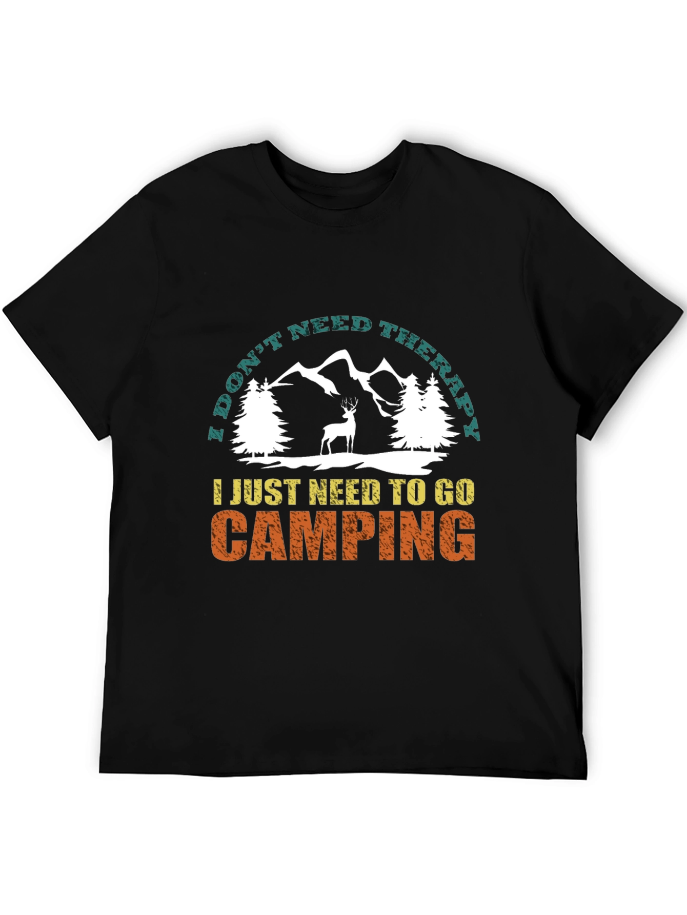Camping Therapy T-Shirt Nature Lover Tee
