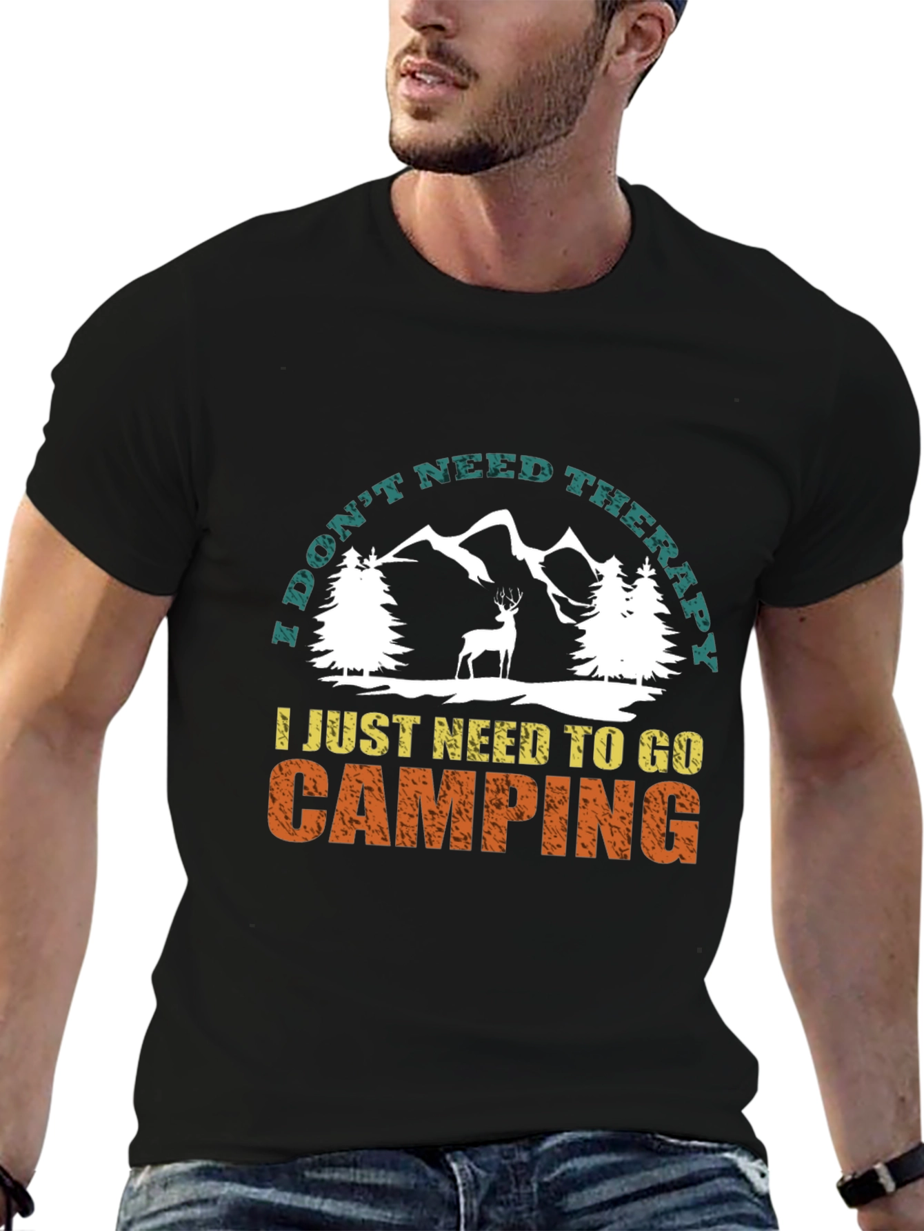 Camping Therapy T-Shirt Nature Lover Tee