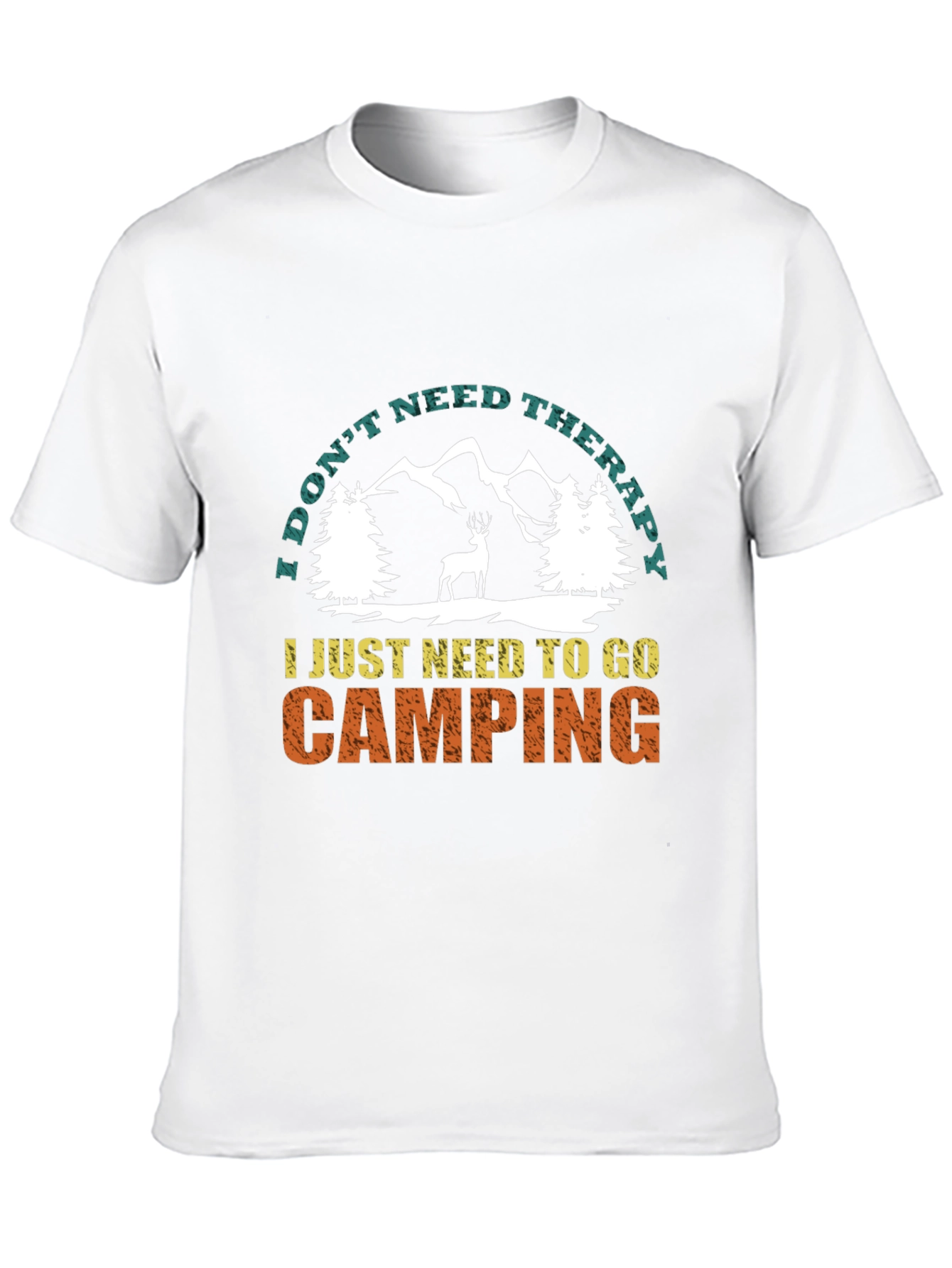Camping Therapy T-Shirt Nature Lover Tee
