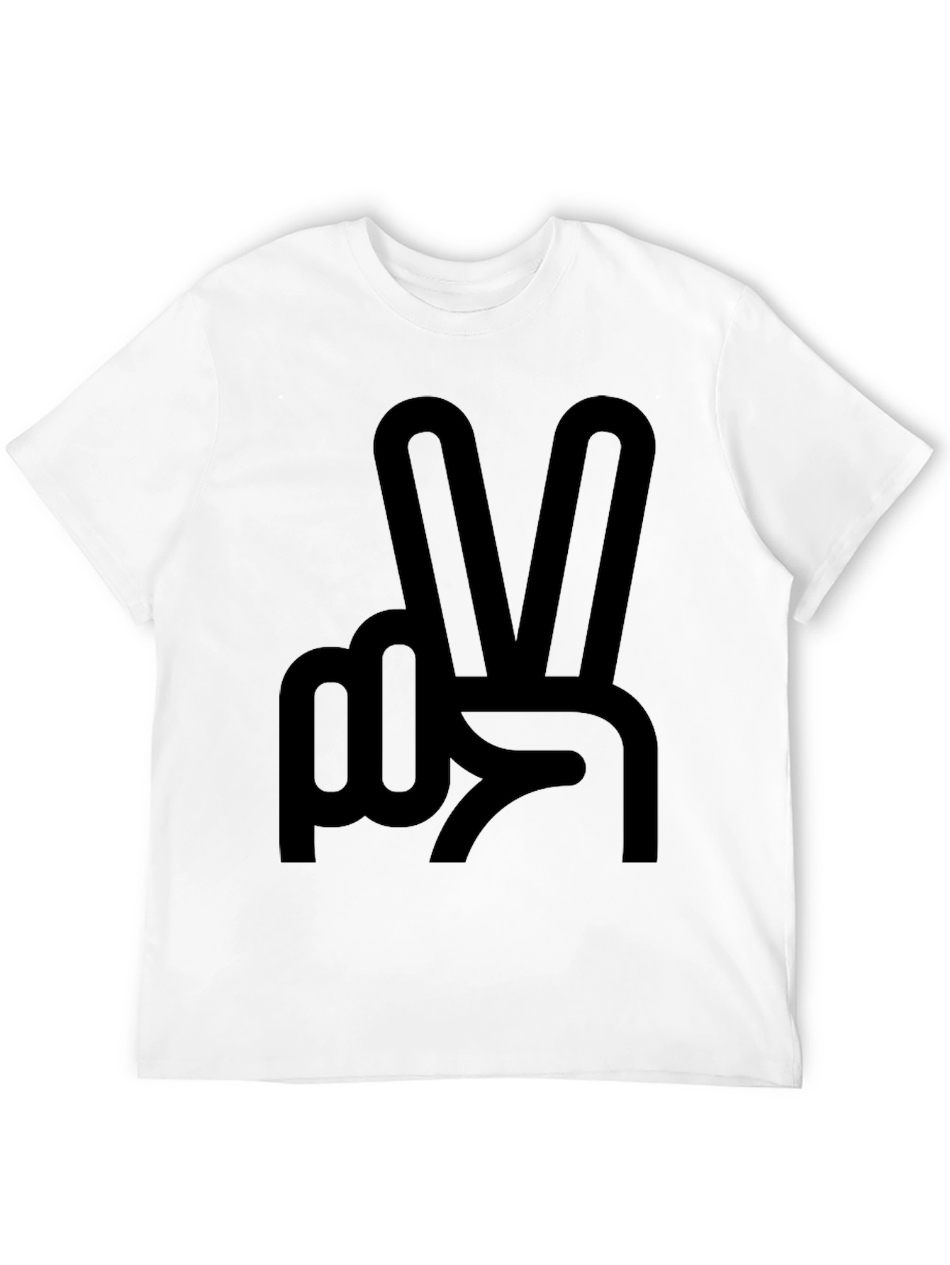 Peace Sign Black T-Shirt - Stylish & Comfortable
