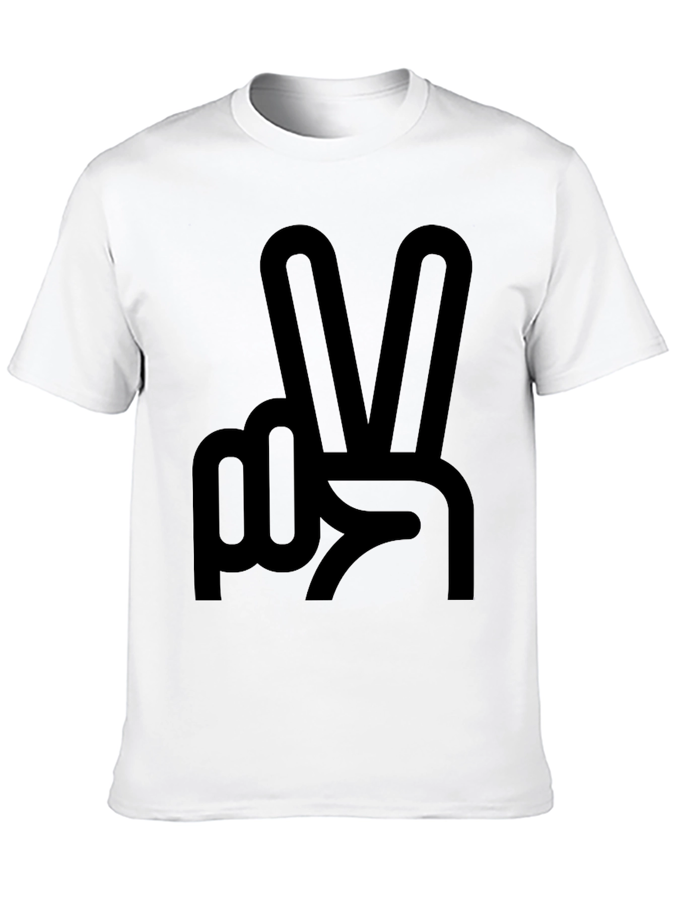 Peace Sign Black T-Shirt - Stylish & Comfortable