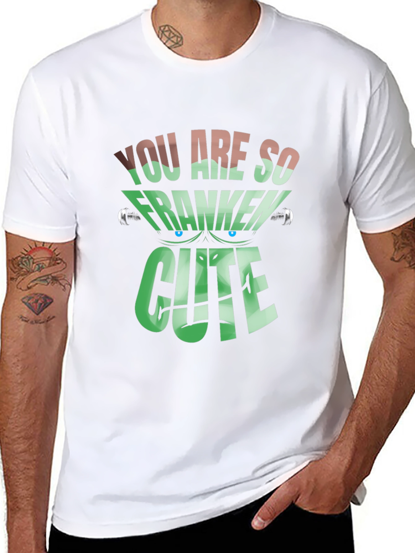 Franken Cute Graphic Tee - Halloween Apparel