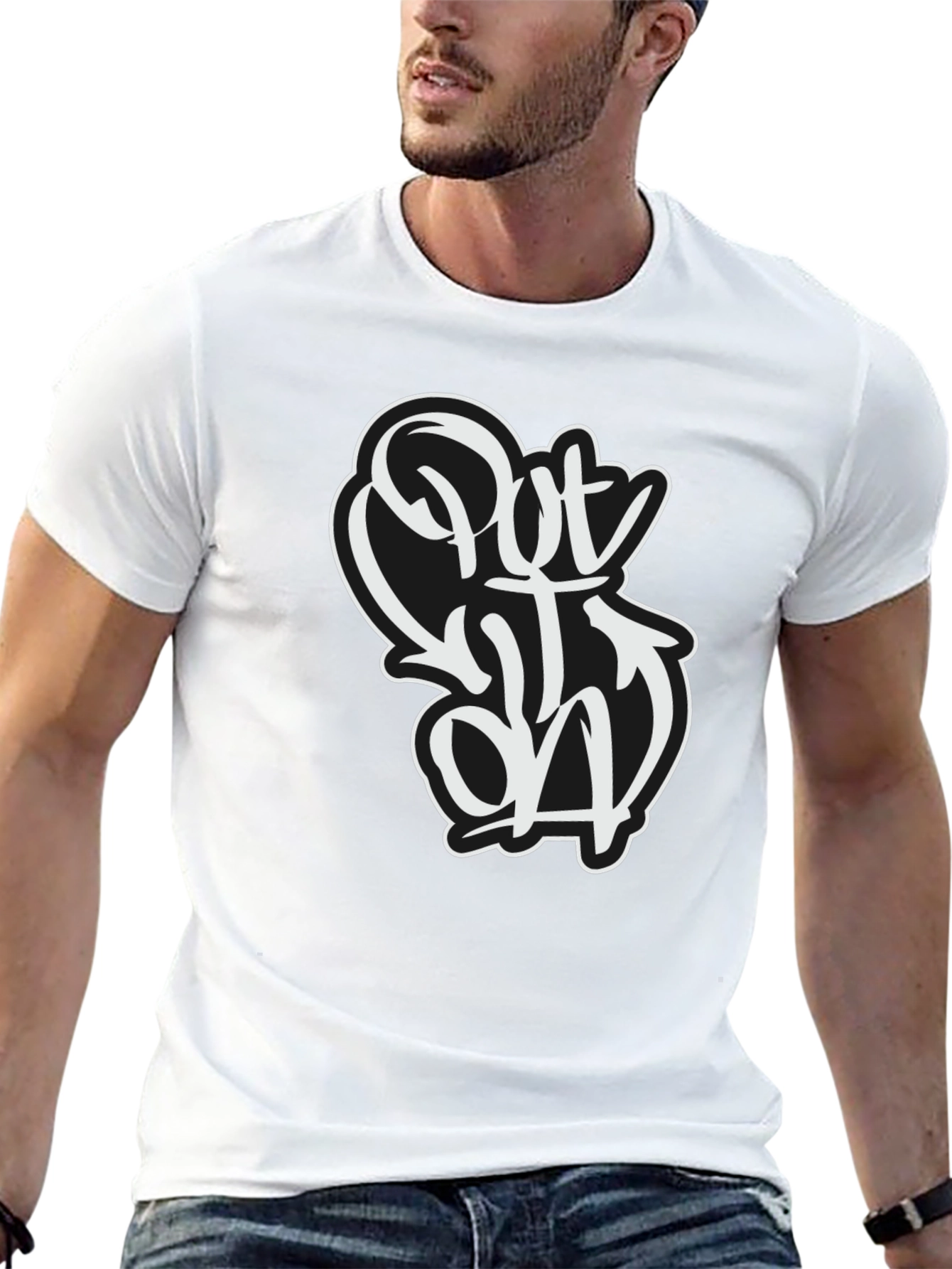 Put Out On Black Graphic Tee