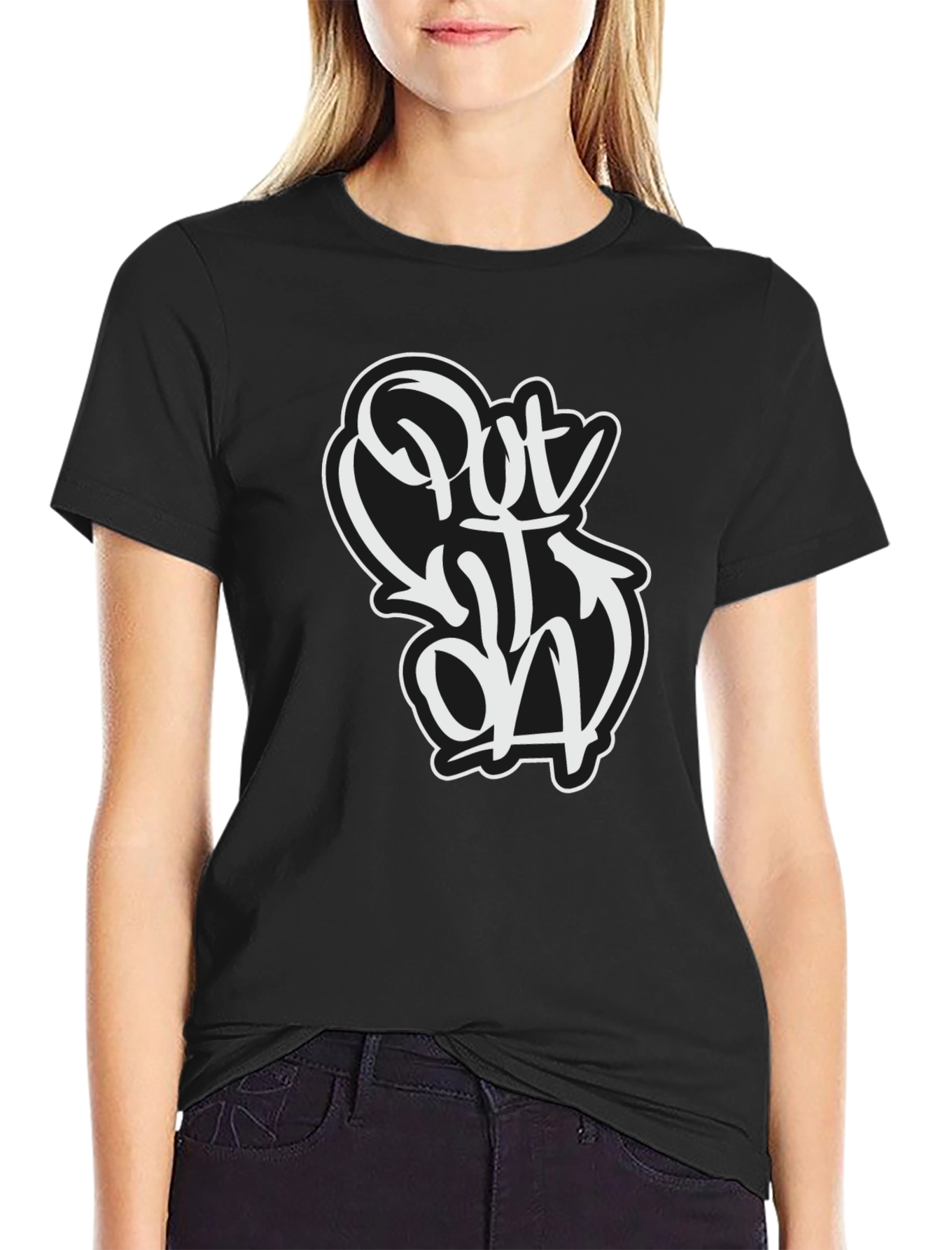 Put Out On Black Graphic Tee