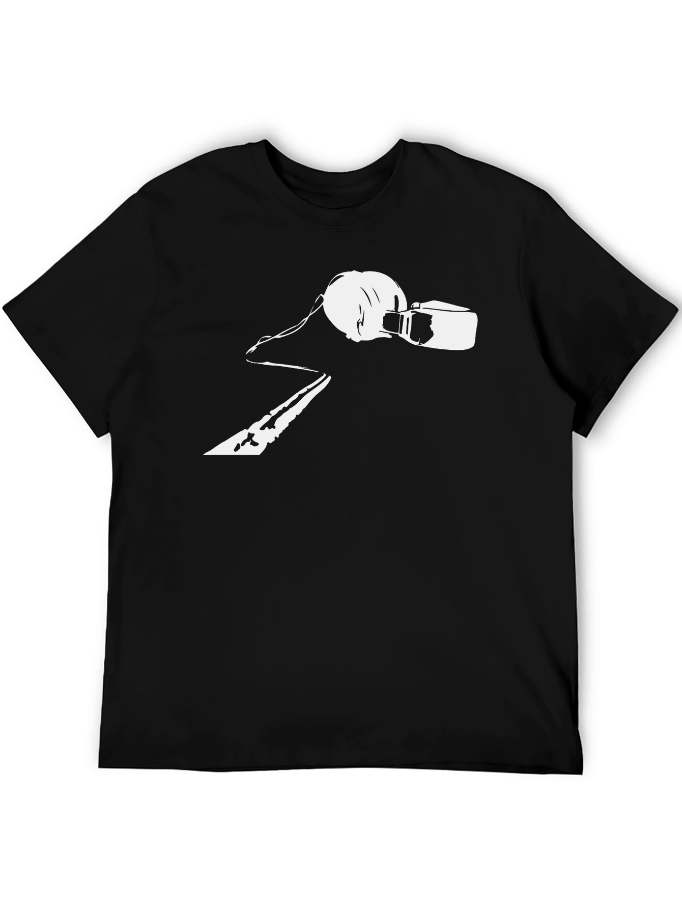 Retro Music T-Shirt - DJ Headphones & Cassette Design
