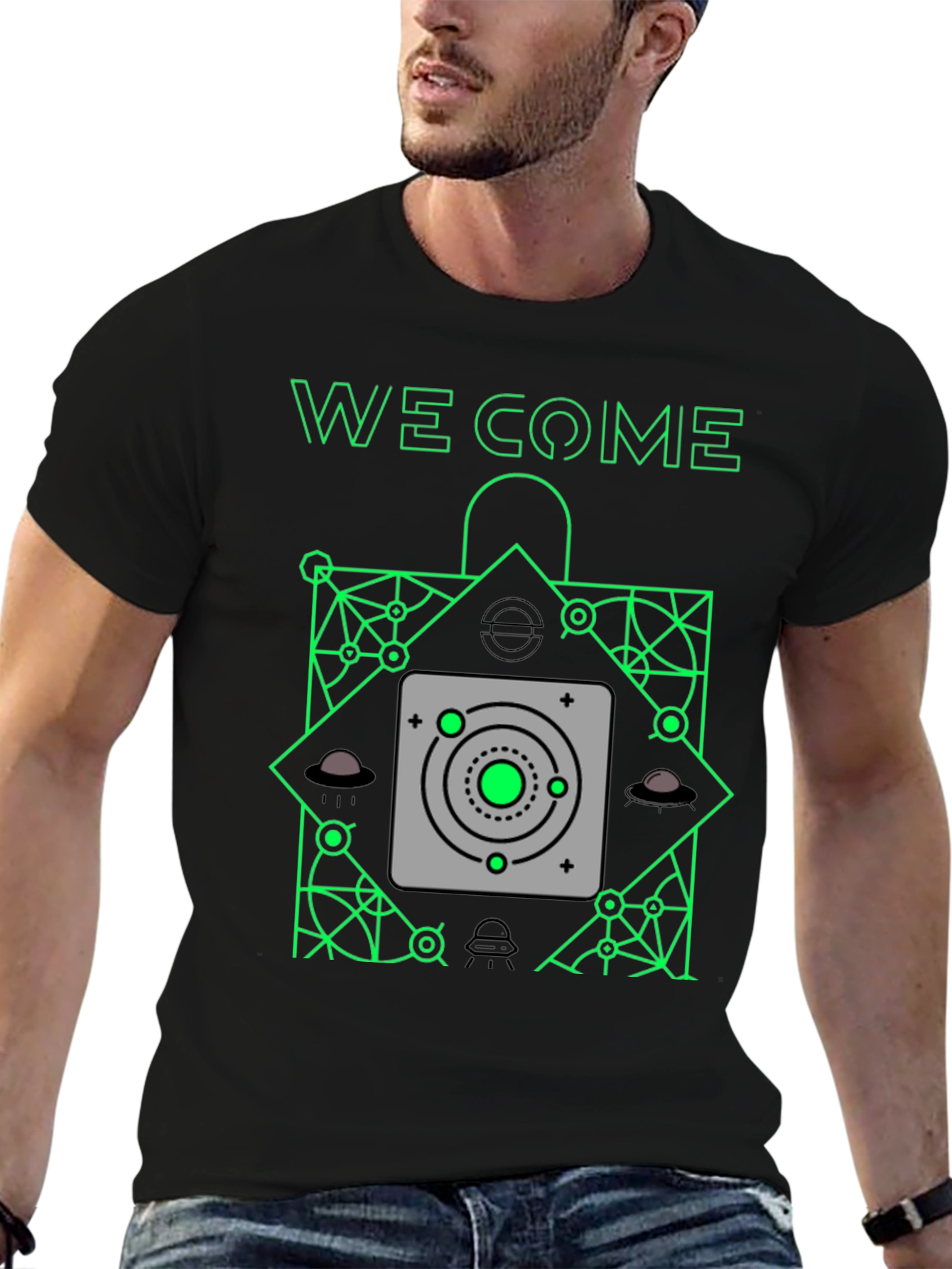 We Come T-Shirt - Alien Design