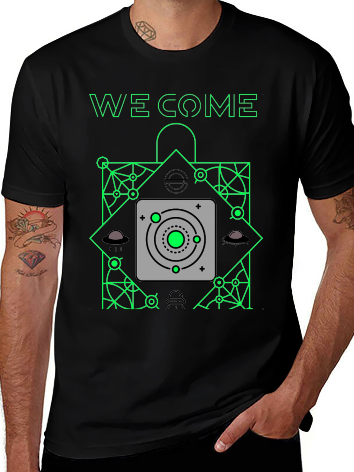 We Come T-Shirt - Alien Design