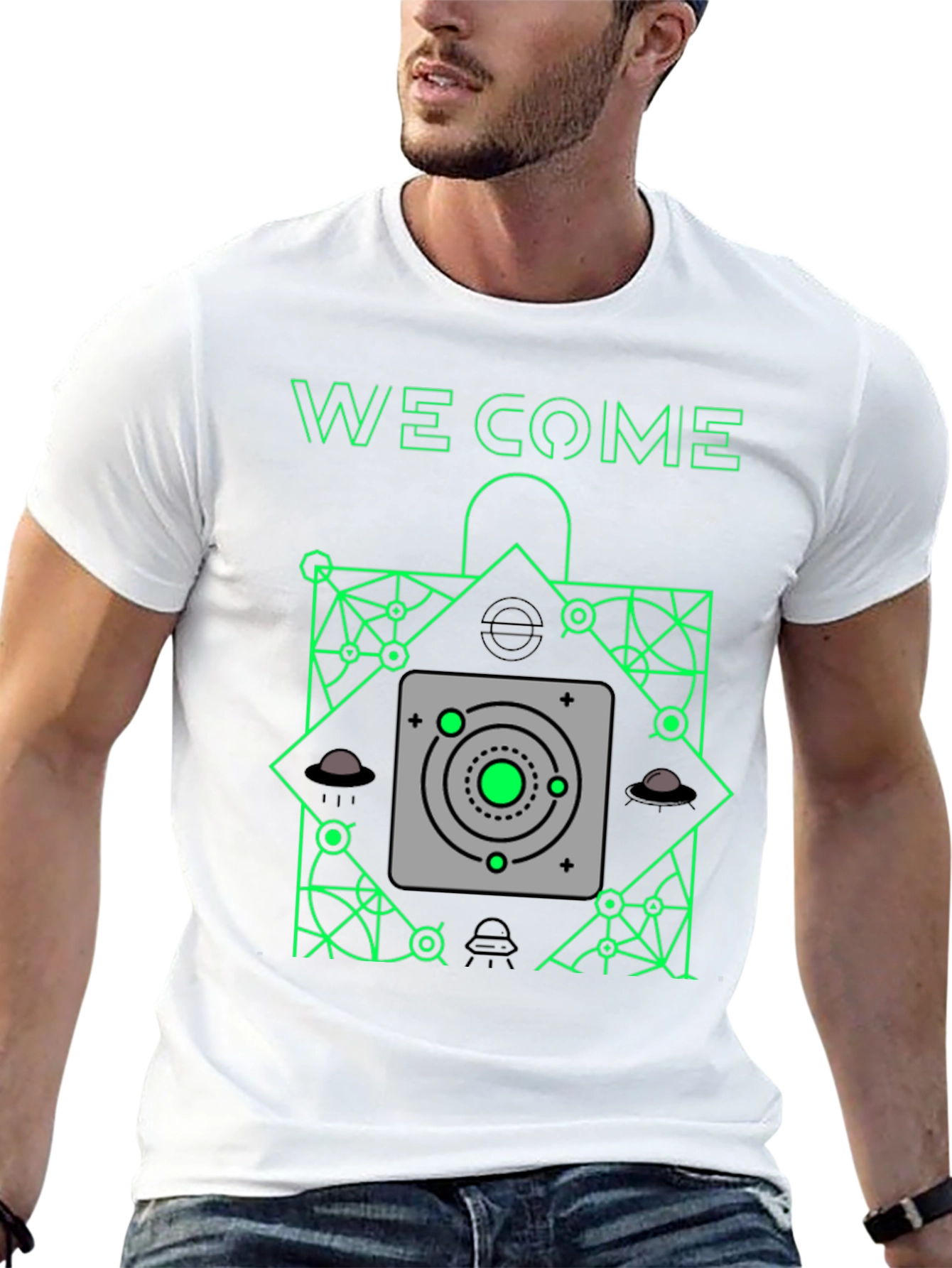 We Come T-Shirt - Alien Design
