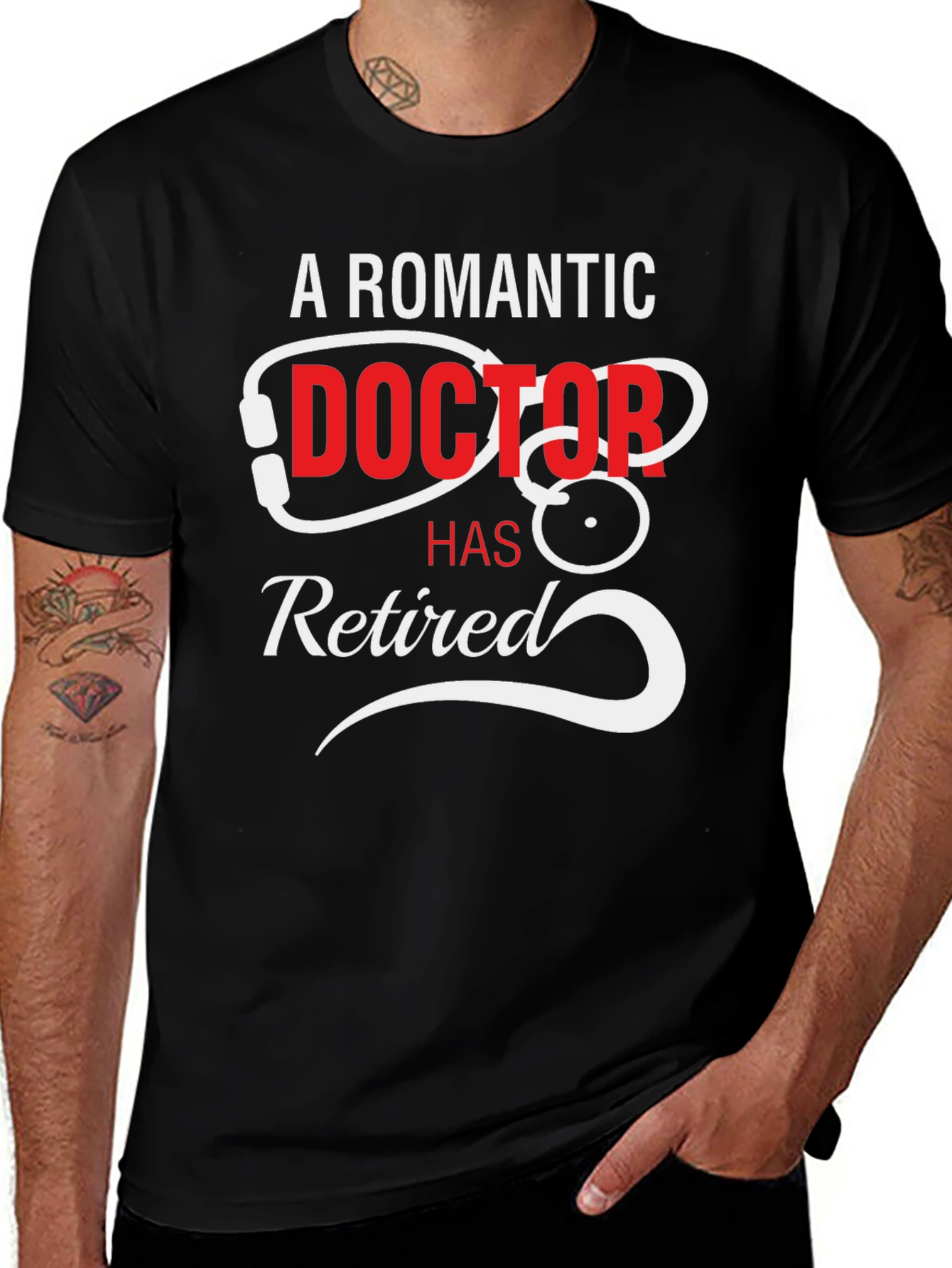 A Romantic Doctor Has Retired Black T-Shirt