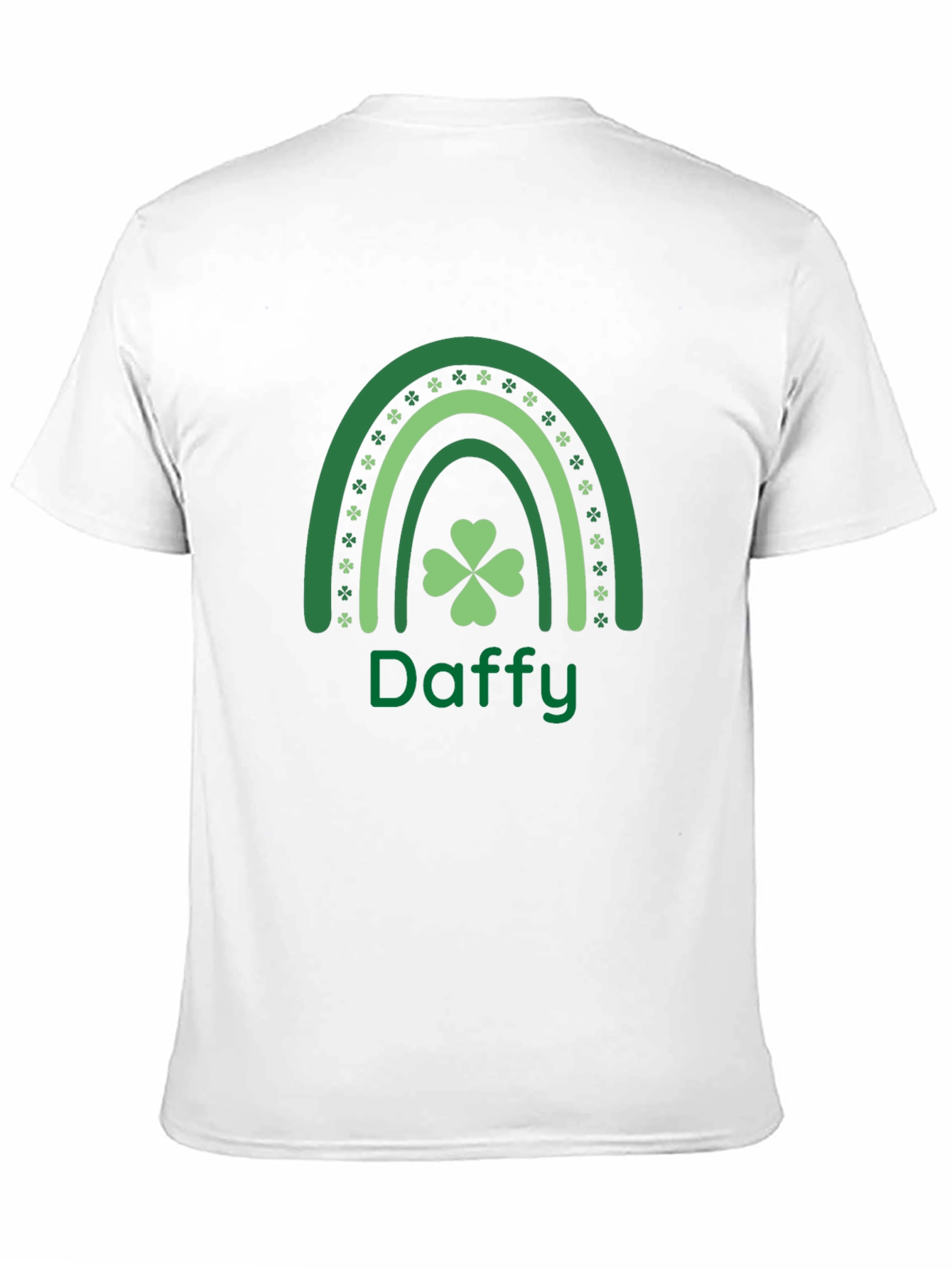 Daffy St. Patricks Day T-Shirt Shamrock Rainbow Design