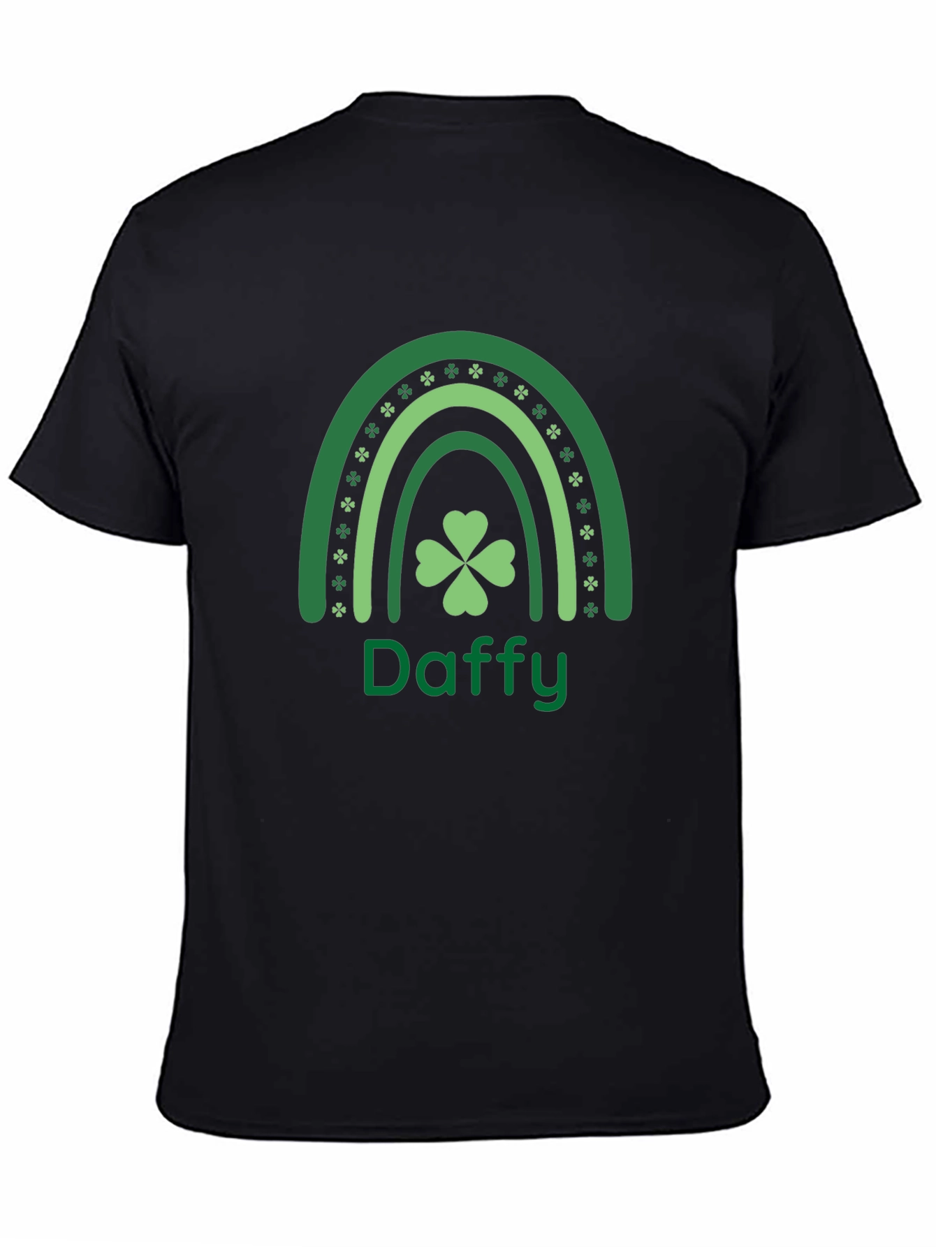 Daffy St. Patricks Day T-Shirt Shamrock Rainbow Design