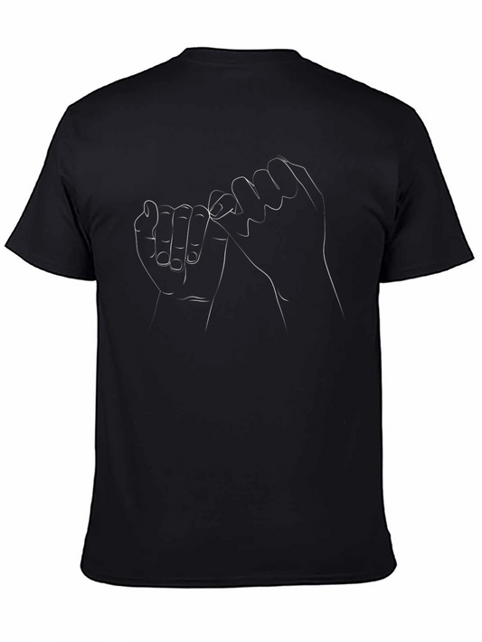 Promise Graphic Tee - Minimalist Line Art T-Shirt
