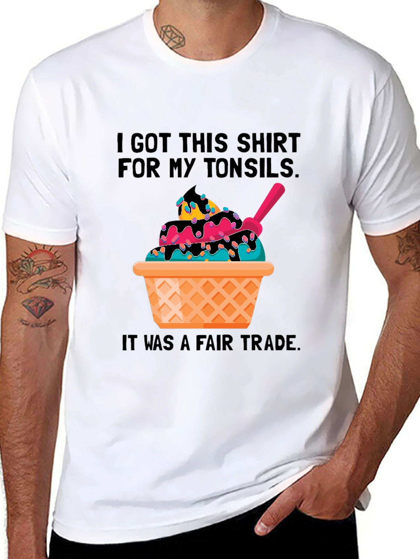 Tonsil Humor T-Shirt - Fair Trade Graphic Tee