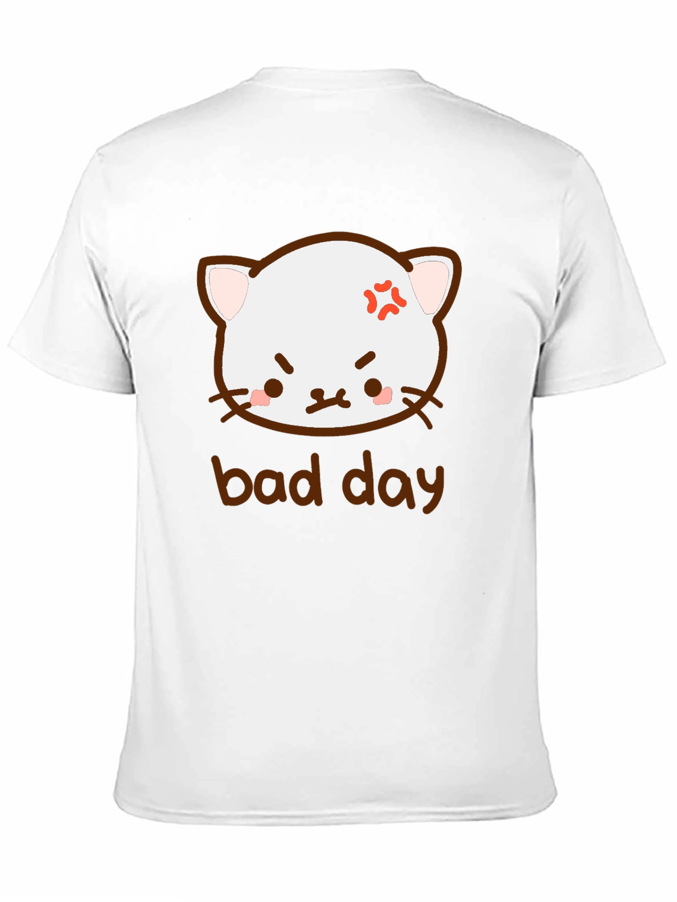 Funny Angry Cat Bad Day T-Shirt