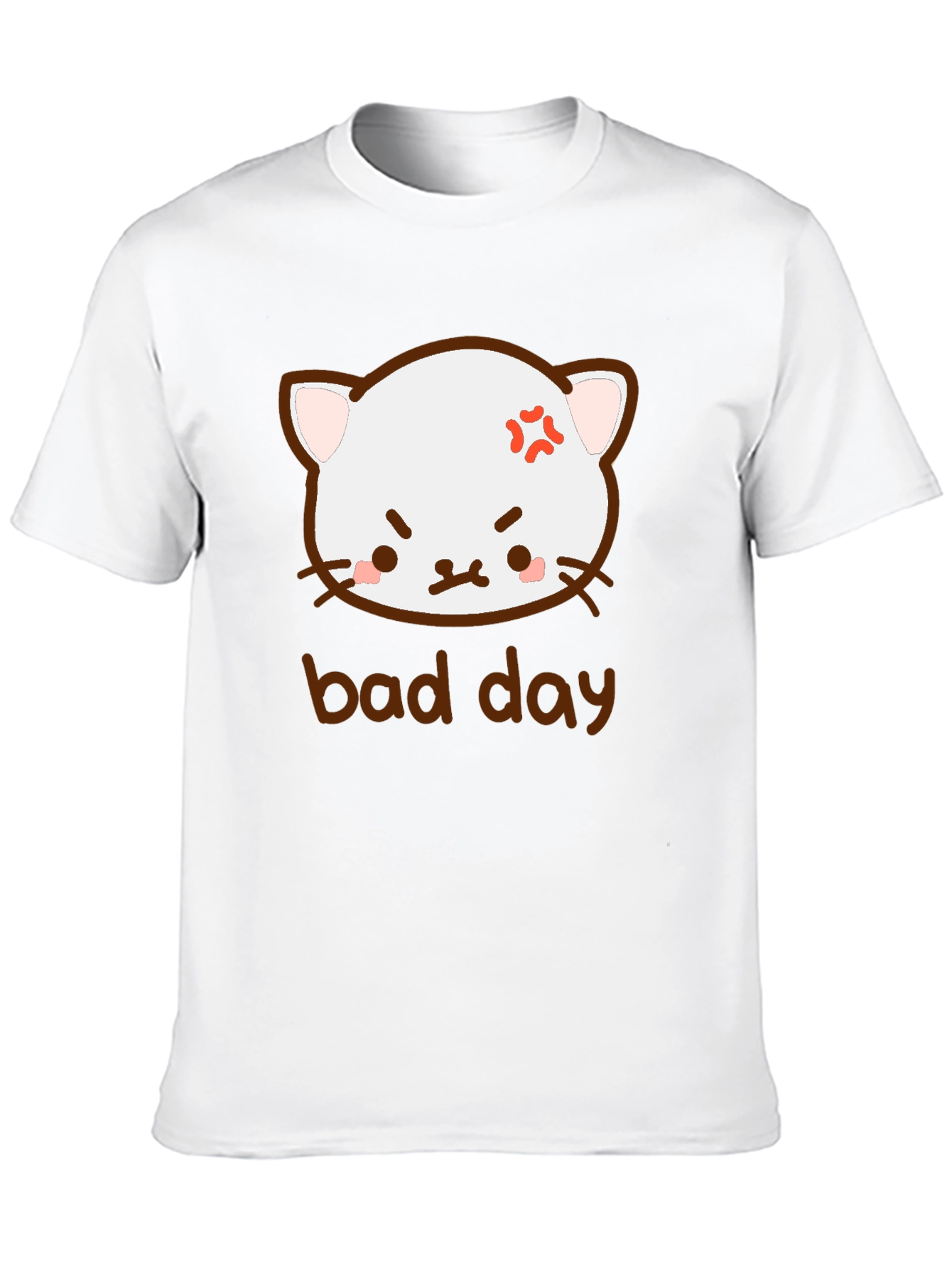 Funny Angry Cat Bad Day T-Shirt