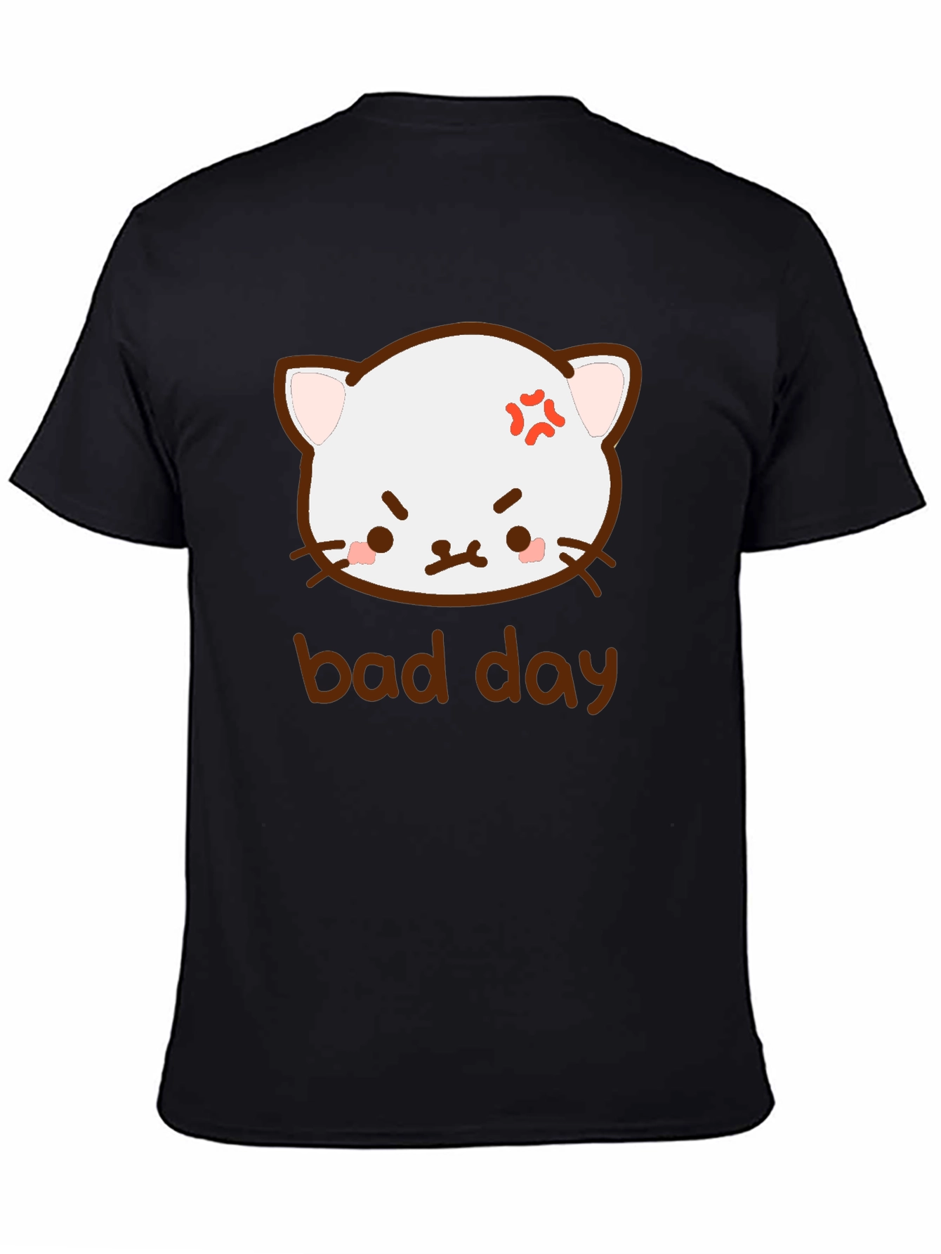 Funny Angry Cat Bad Day T-Shirt