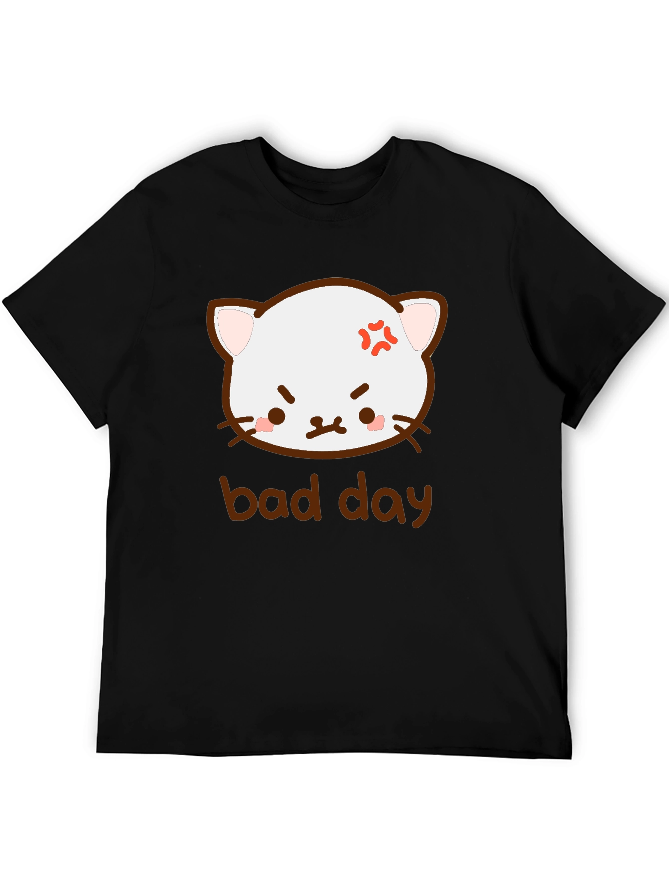 Funny Angry Cat Bad Day T-Shirt