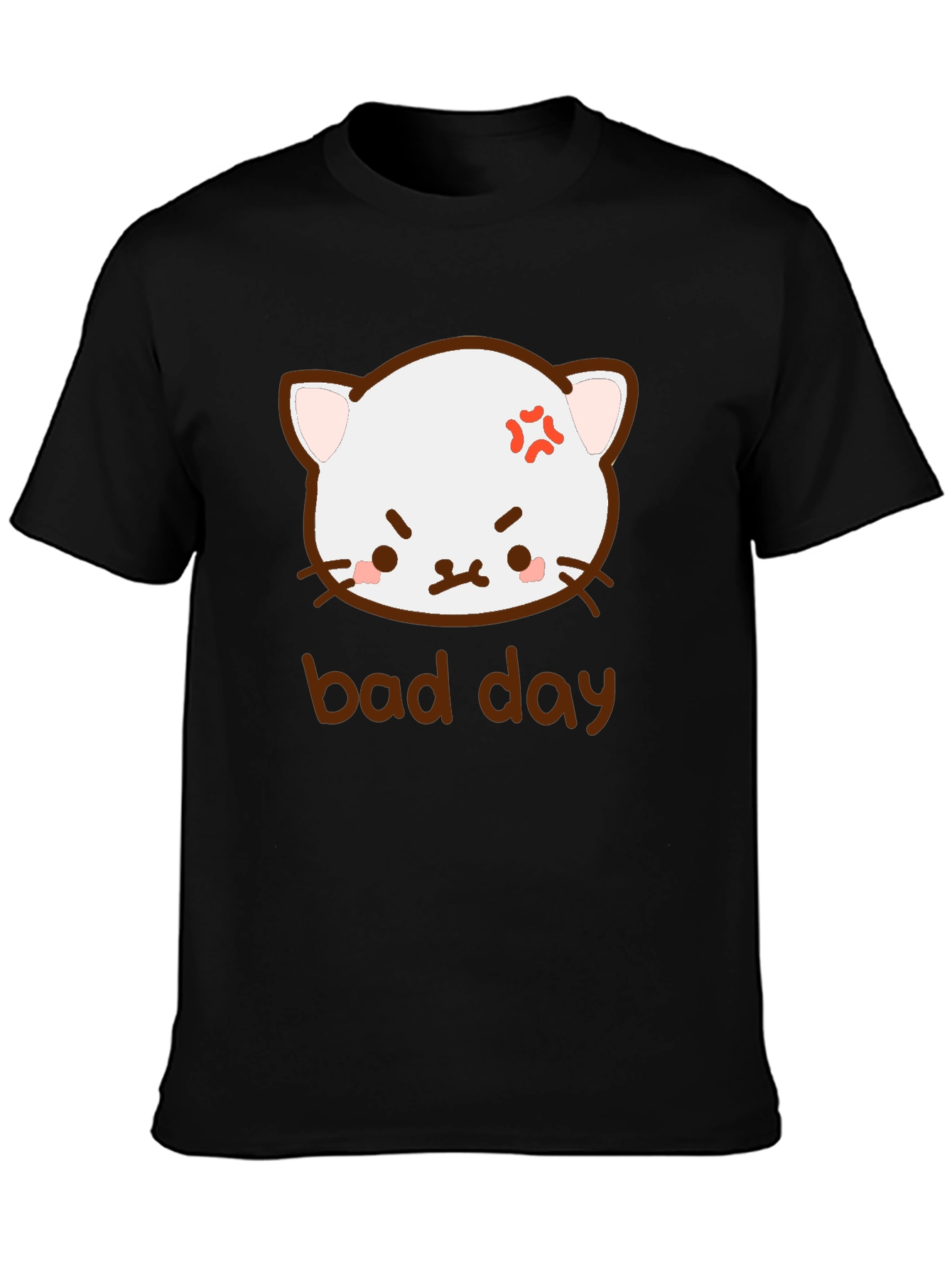 Funny Angry Cat Bad Day T-Shirt