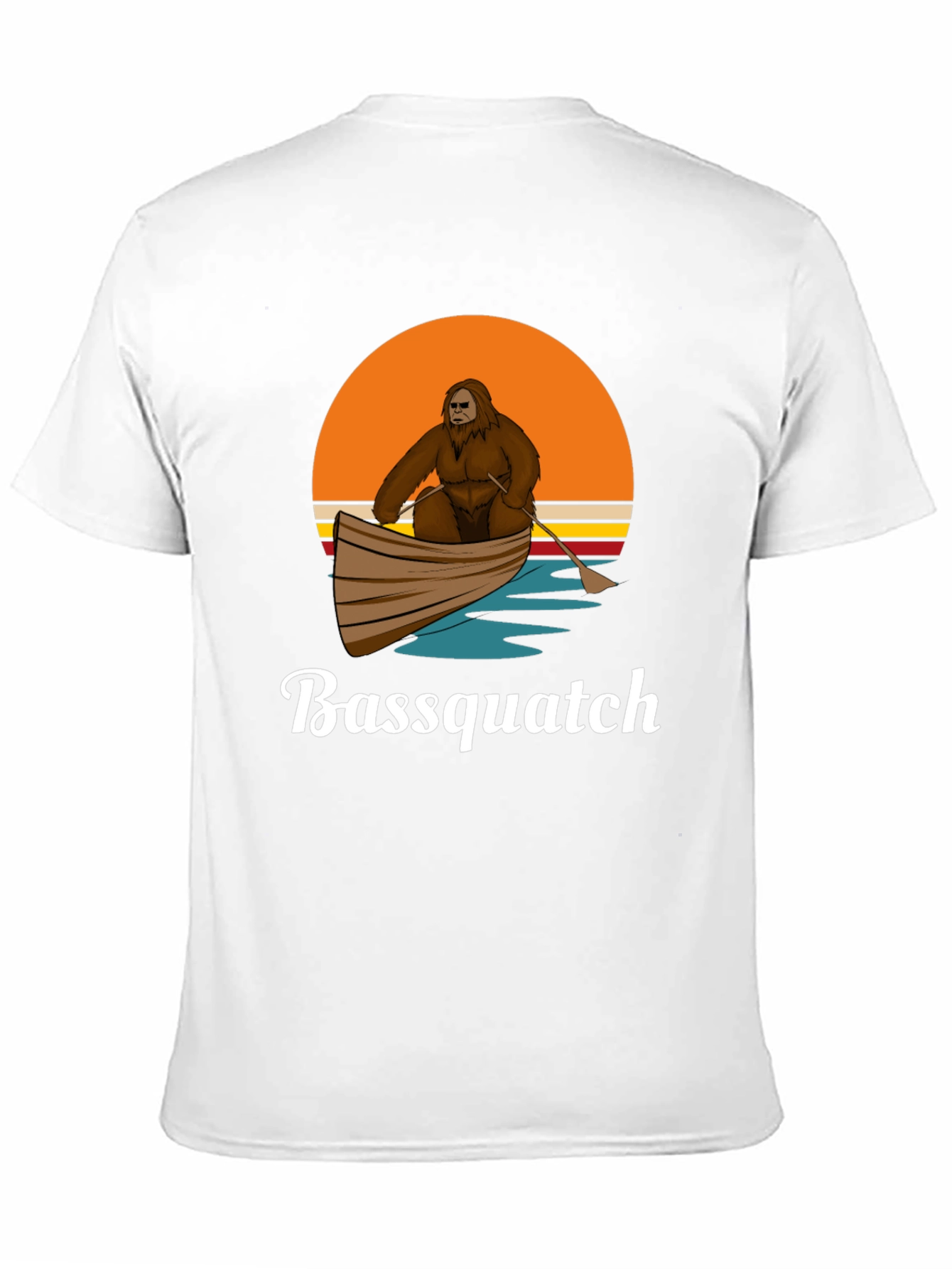 Bassquatch T-Shirt - Bigfoot in Boat