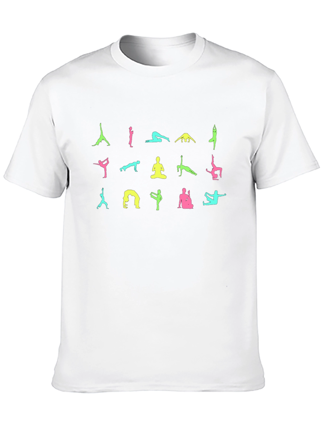 Yoga Pose Graphic Black T-Shirt