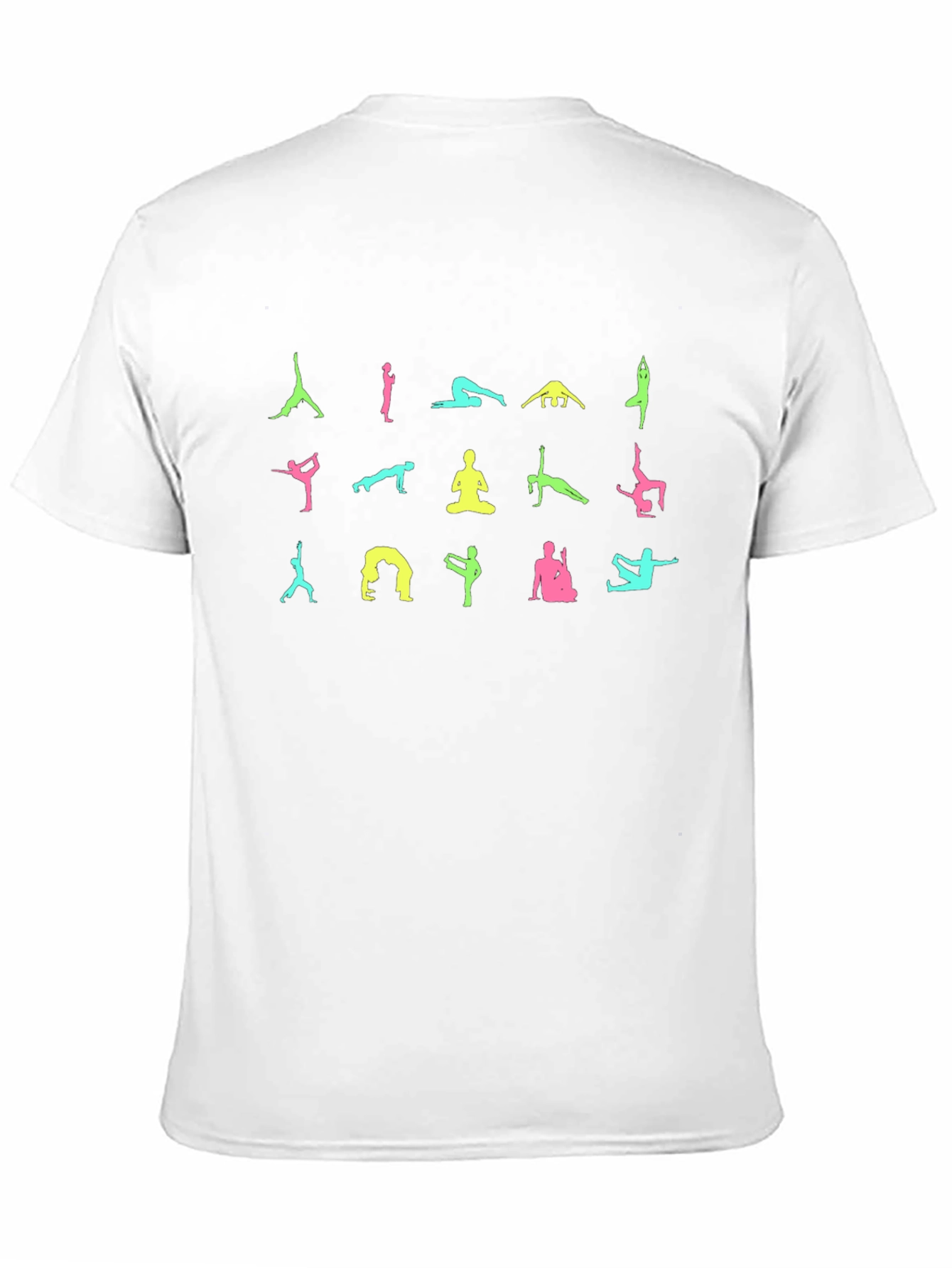 Yoga Pose Graphic Black T-Shirt