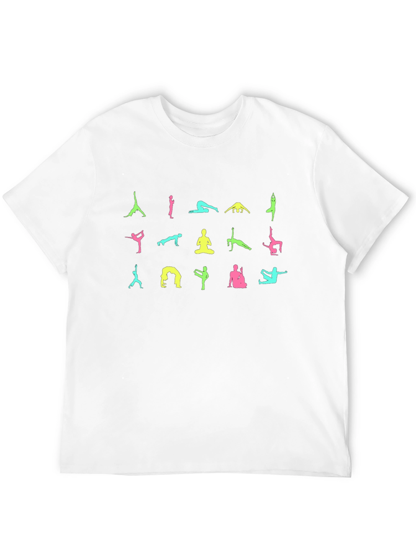 Yoga Pose Graphic Black T-Shirt