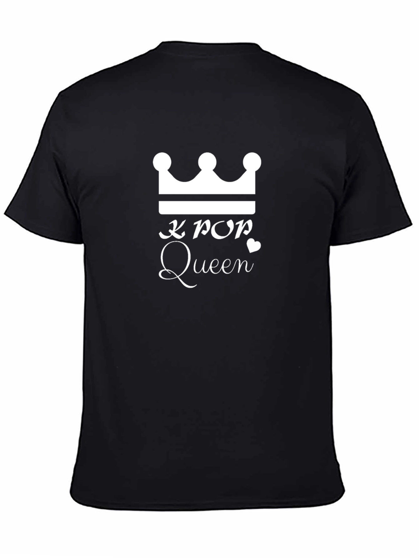K-Pop Queen Crown Graphic Tee - Trendy Unisex T-Shirt