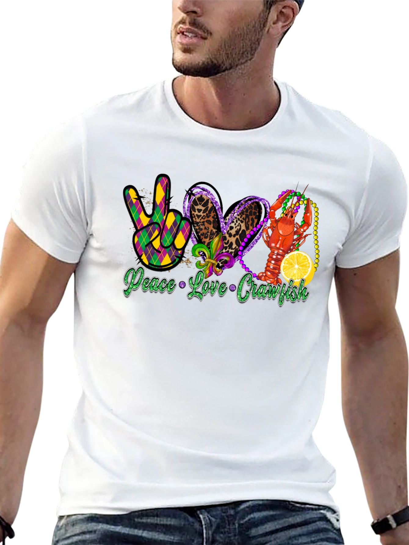 Peace Love Crawfish T-Shirt