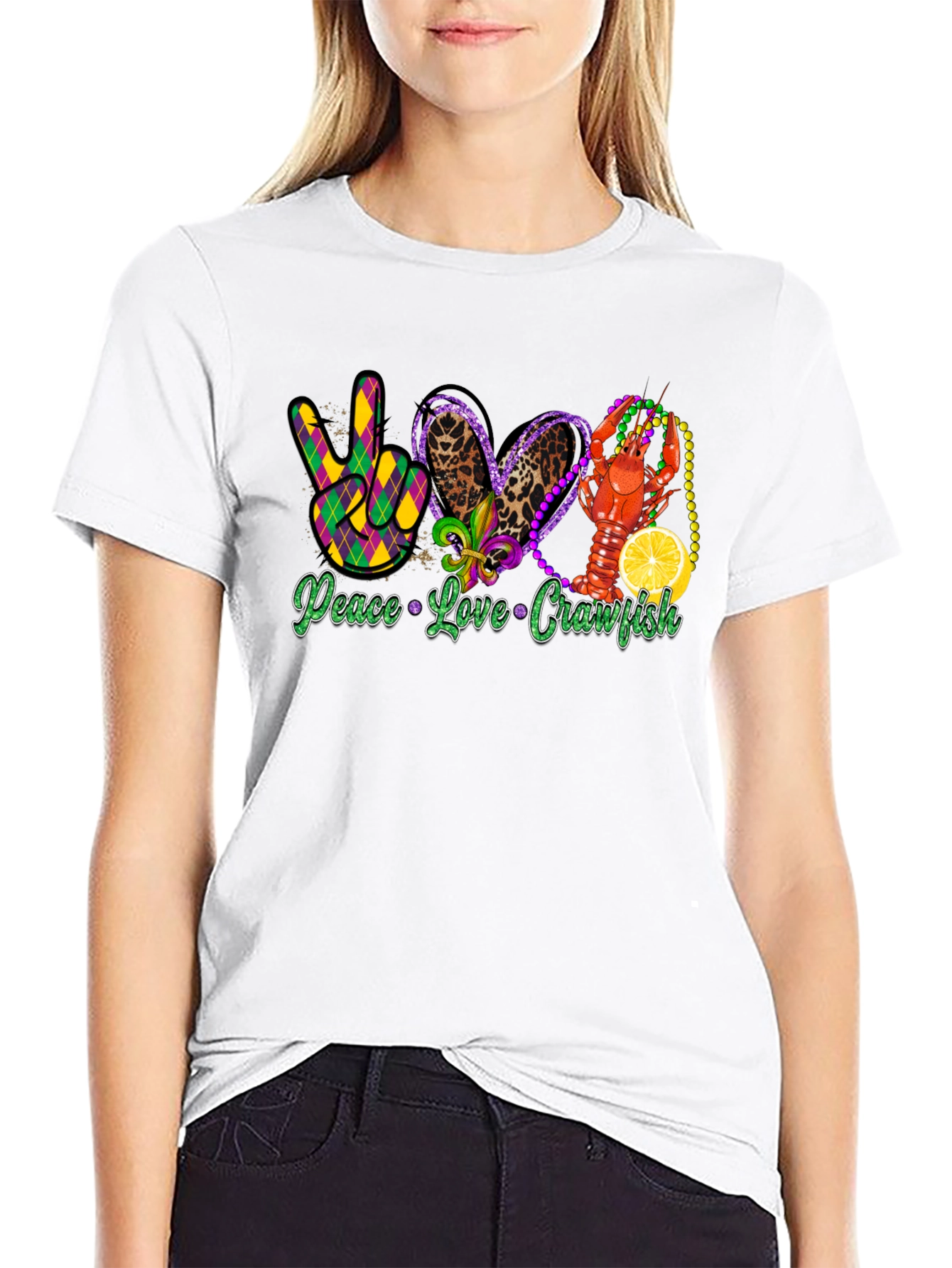 Peace Love Crawfish T-Shirt