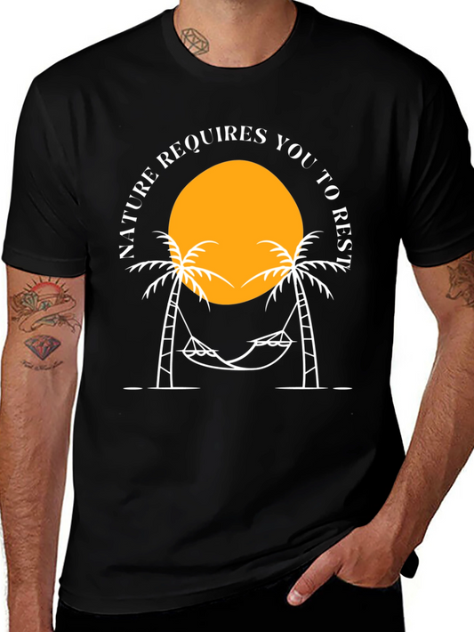Nature Requires You To Rest Graphic T-Shirt