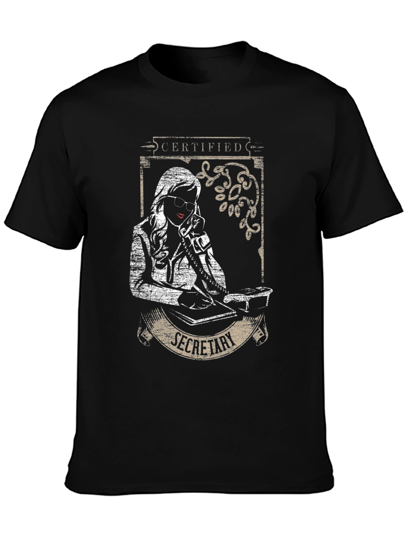 Certified Secretary Graphic T-Shirt