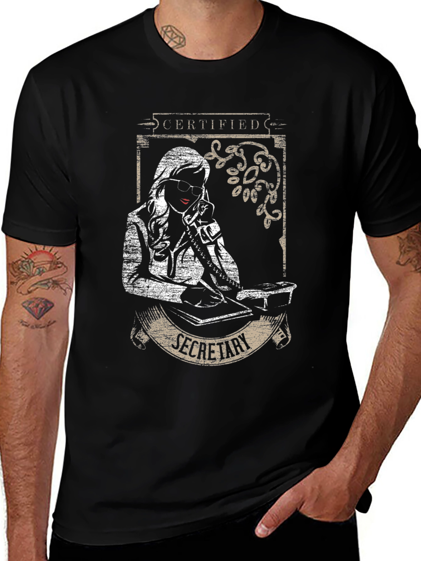 Certified Secretary Graphic T-Shirt