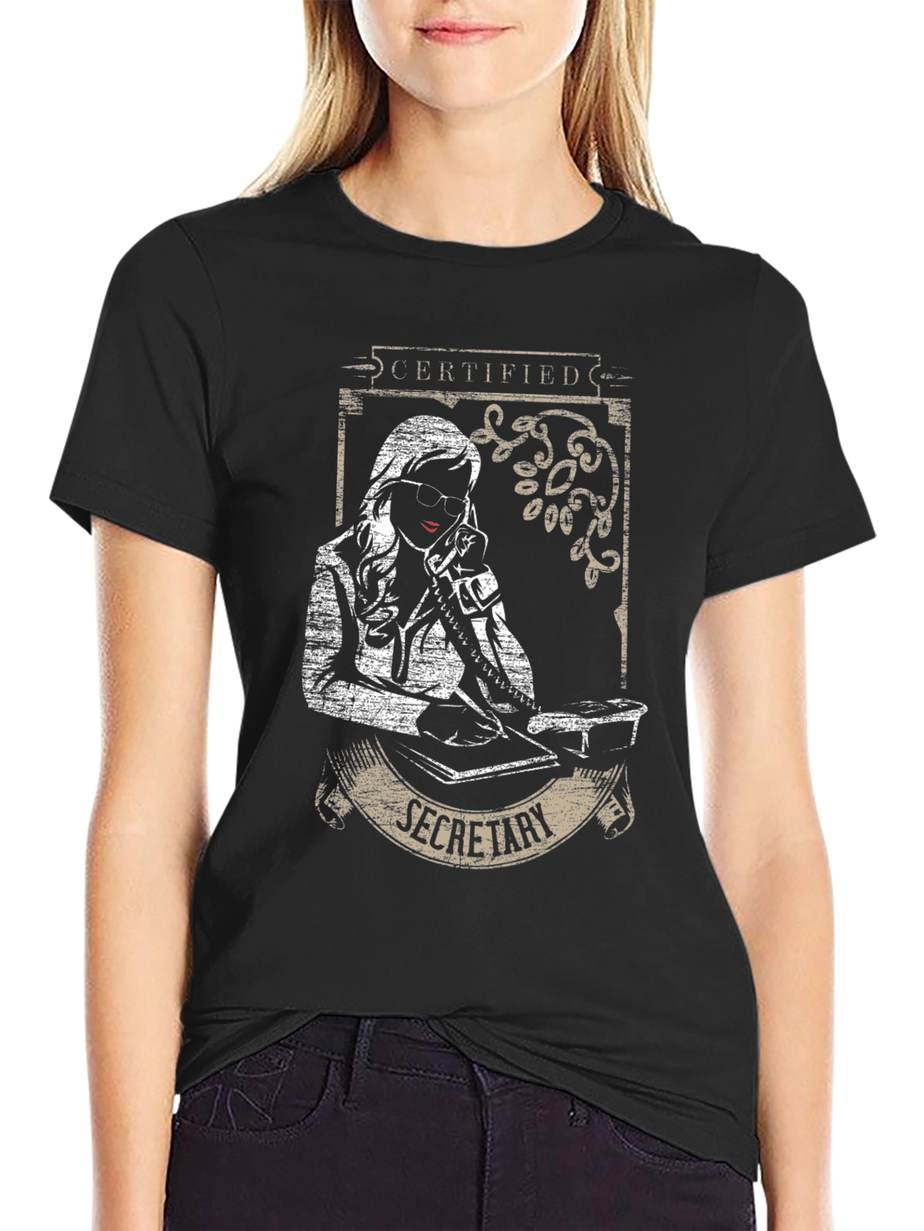 Certified Secretary Graphic T-Shirt