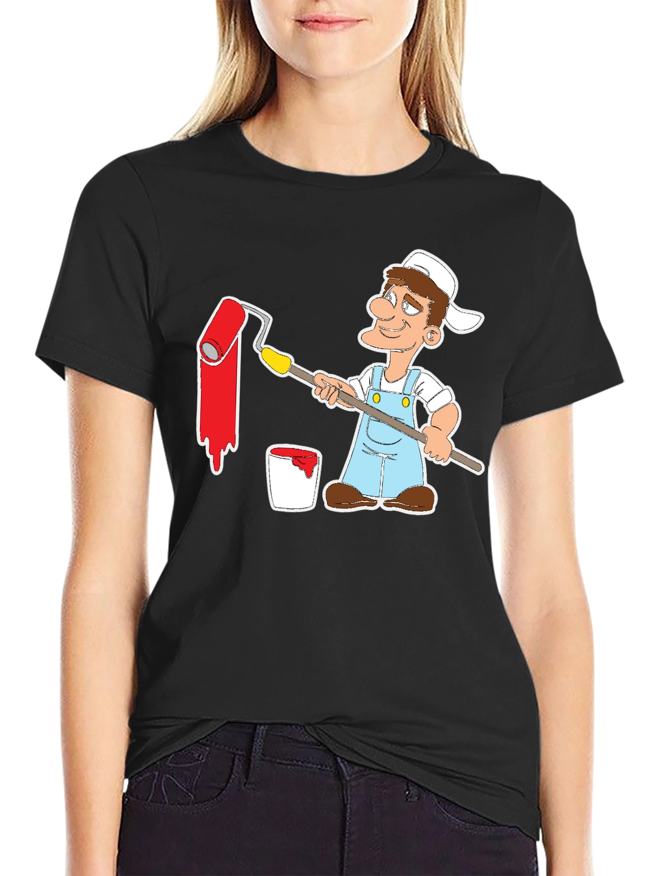 Painter Cartoon T-Shirt - Unique Design