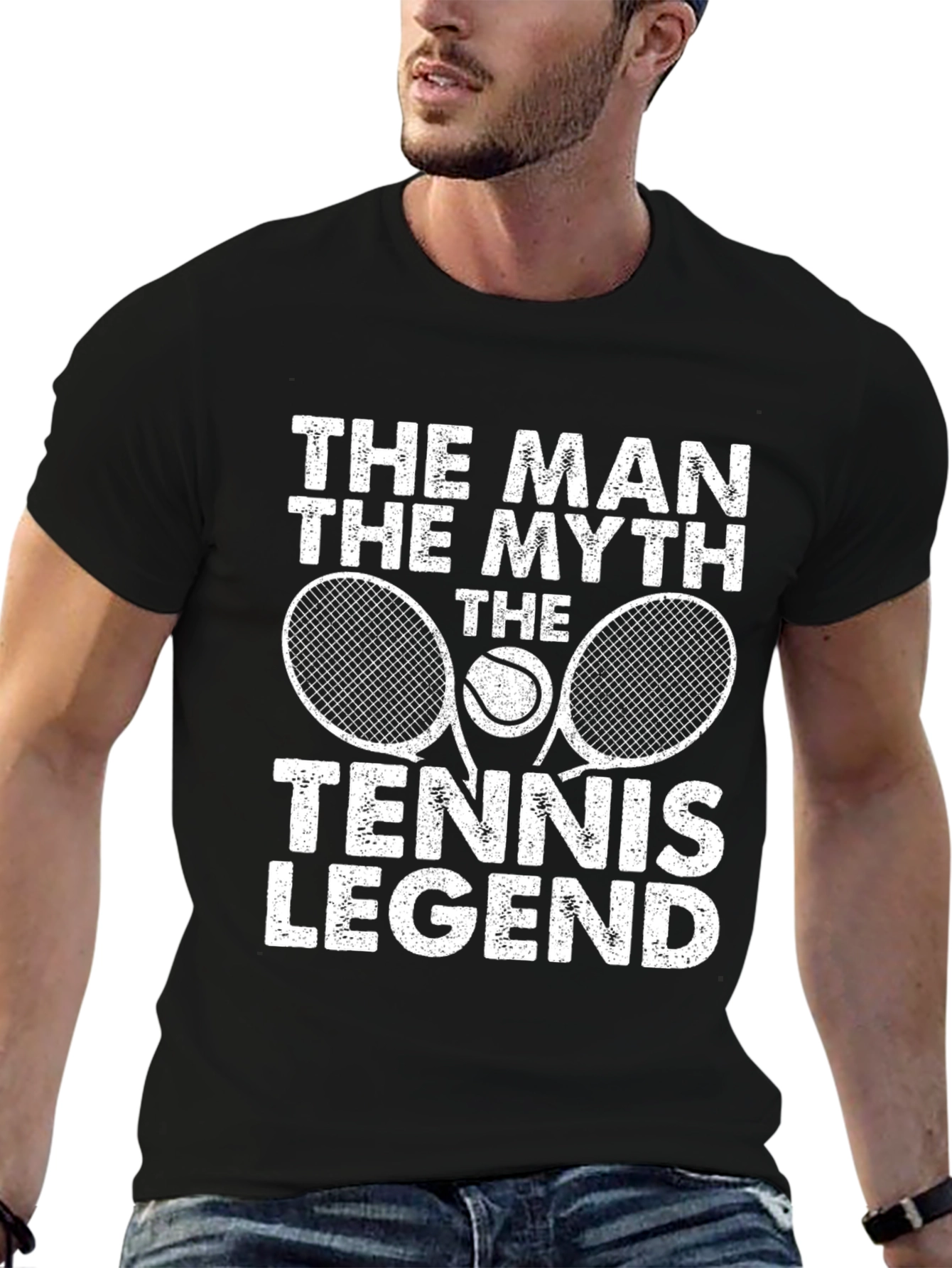 Tennis Legend Graphic Tee - The Man The Myth