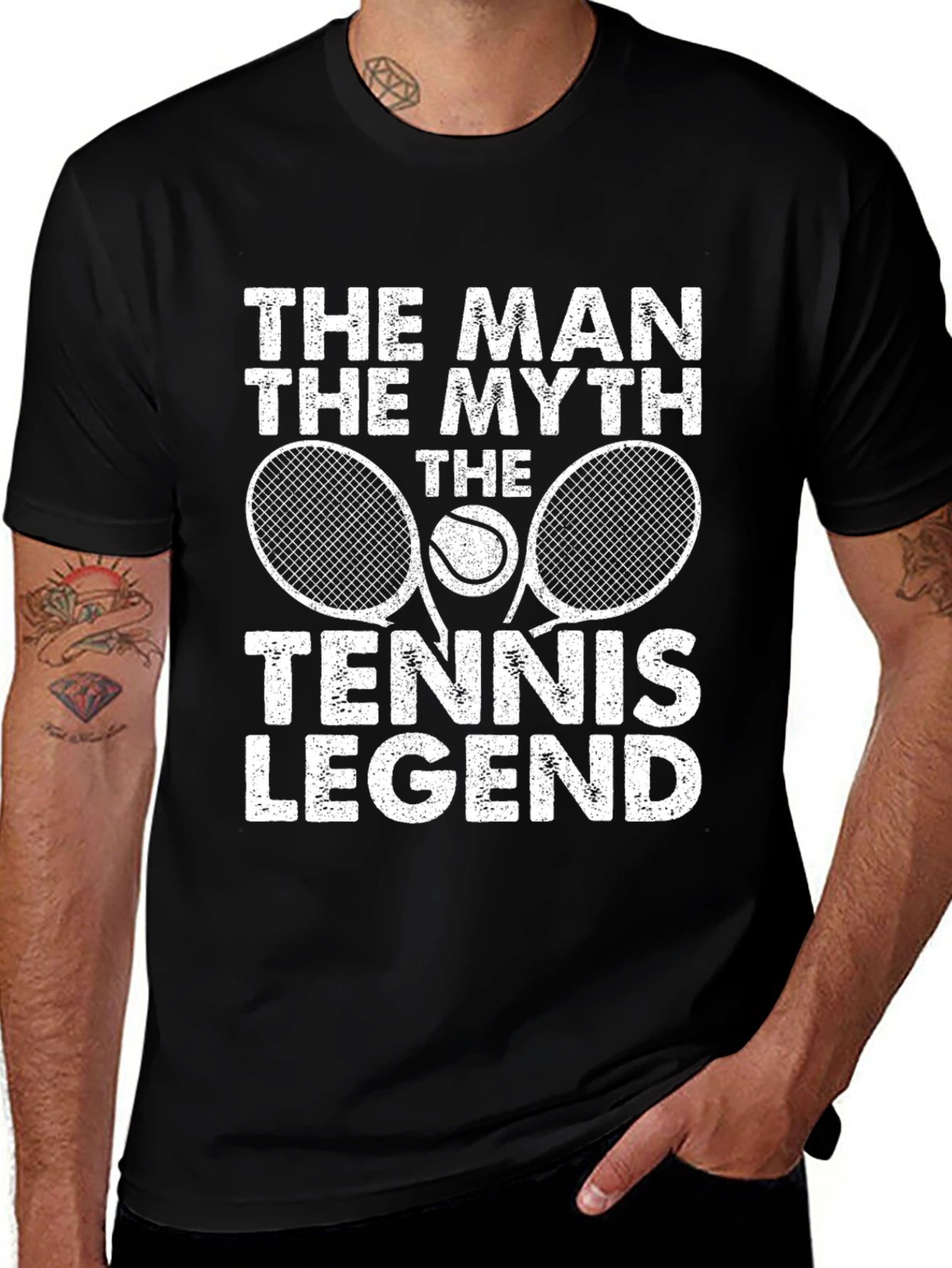 Tennis Legend Graphic Tee - The Man The Myth