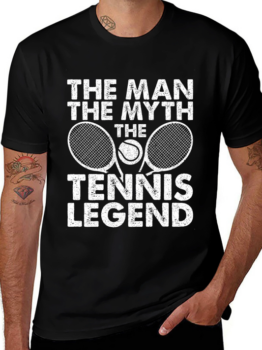 Tennis Legend Graphic Tee - The Man The Myth