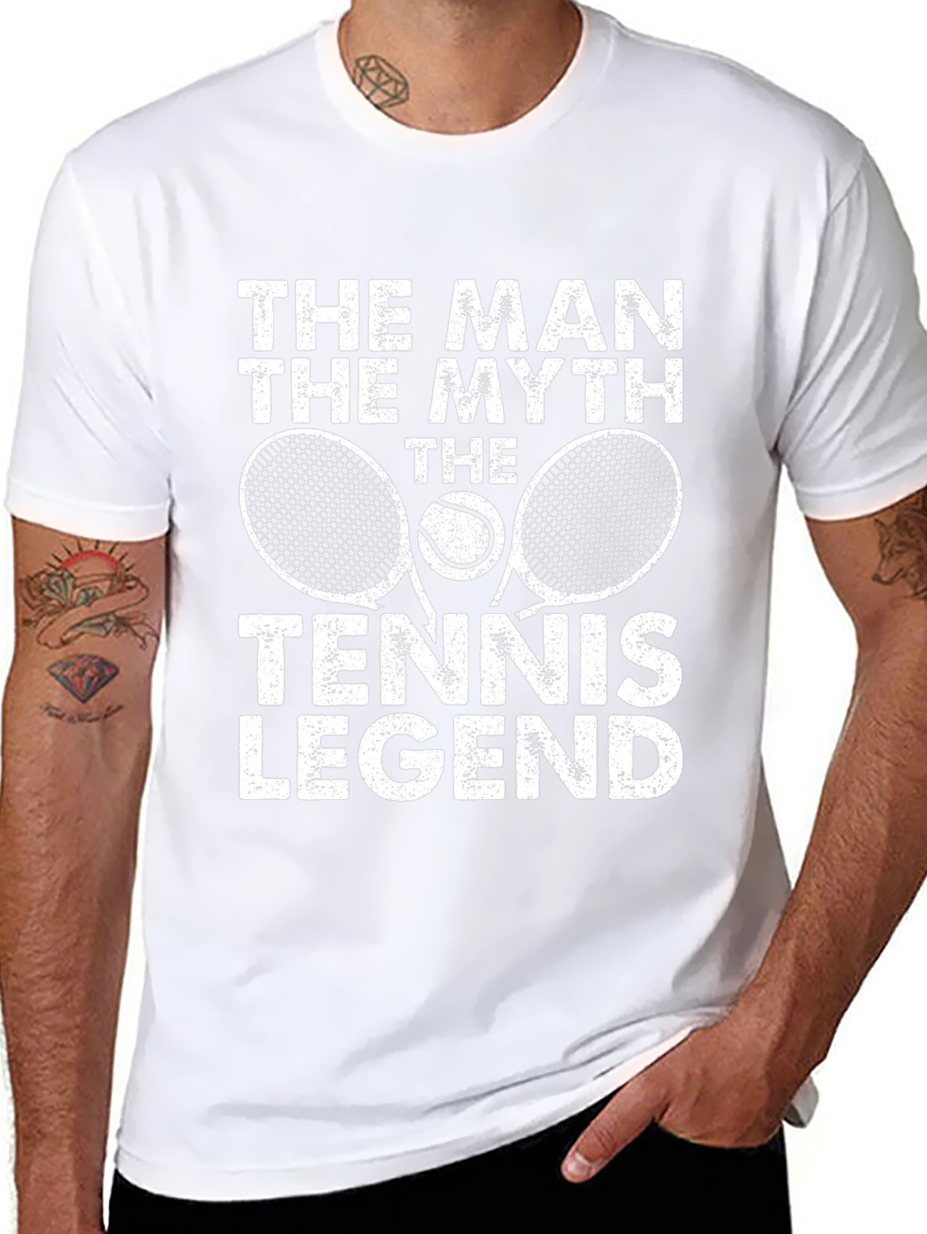 Tennis Legend Graphic Tee - The Man The Myth