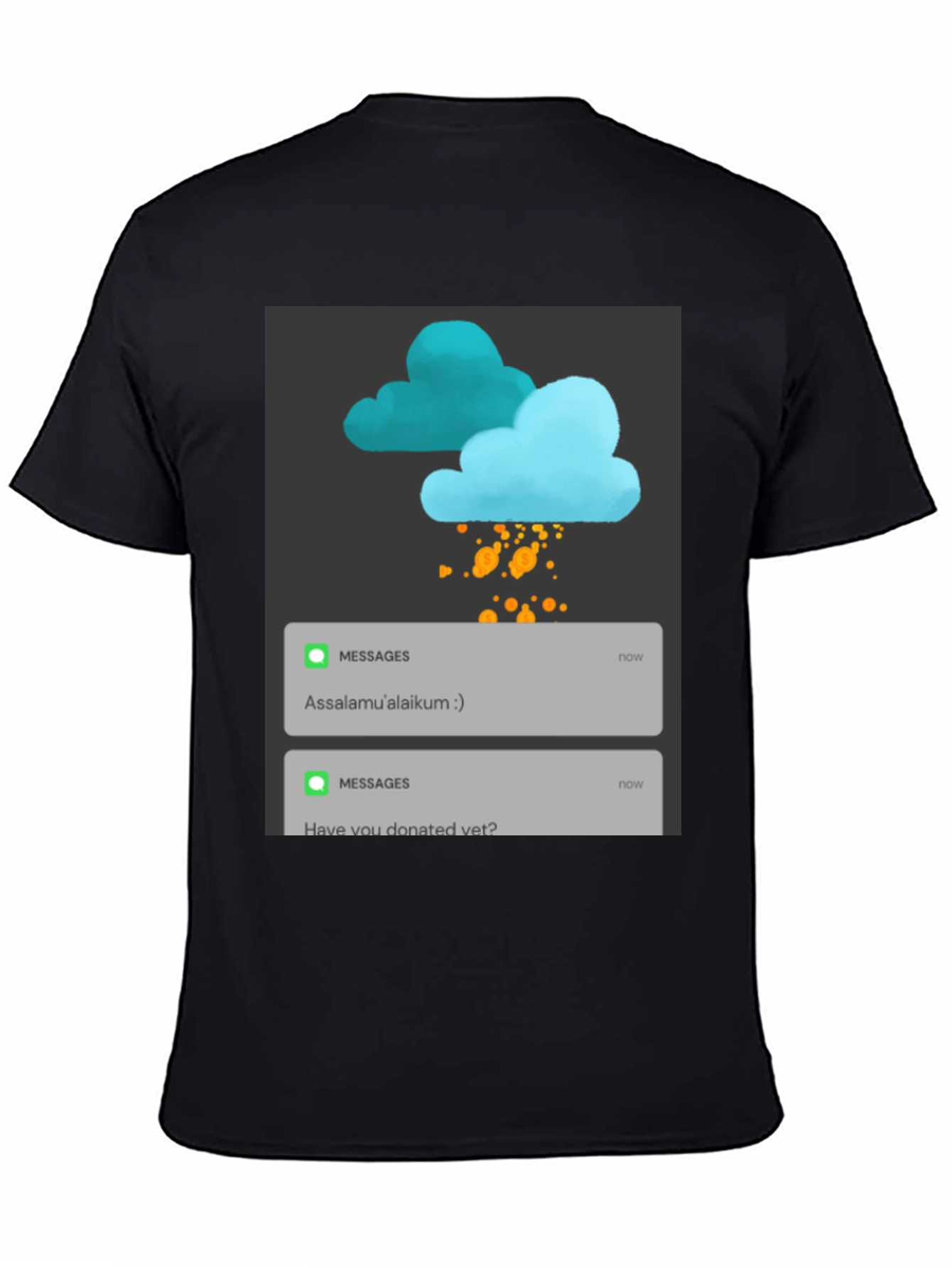 Assalamualaikum Message Tee - Donate Reminder