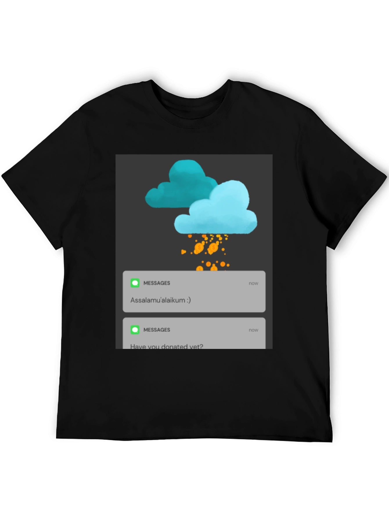 Assalamualaikum Message Tee - Donate Reminder